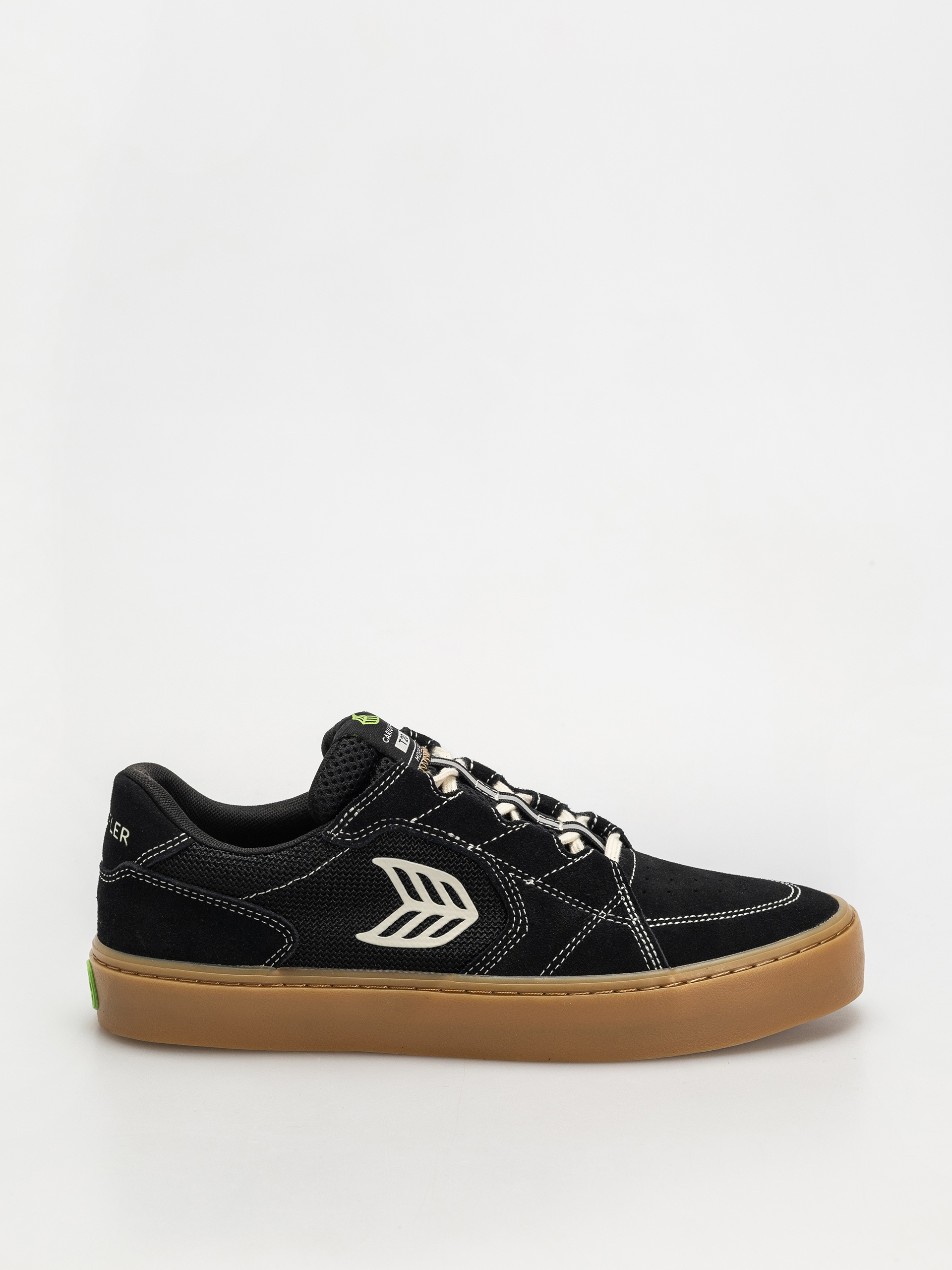 Boty Cariuma T20 Pro (gum black suede and mesh ivory logo contrast thread)