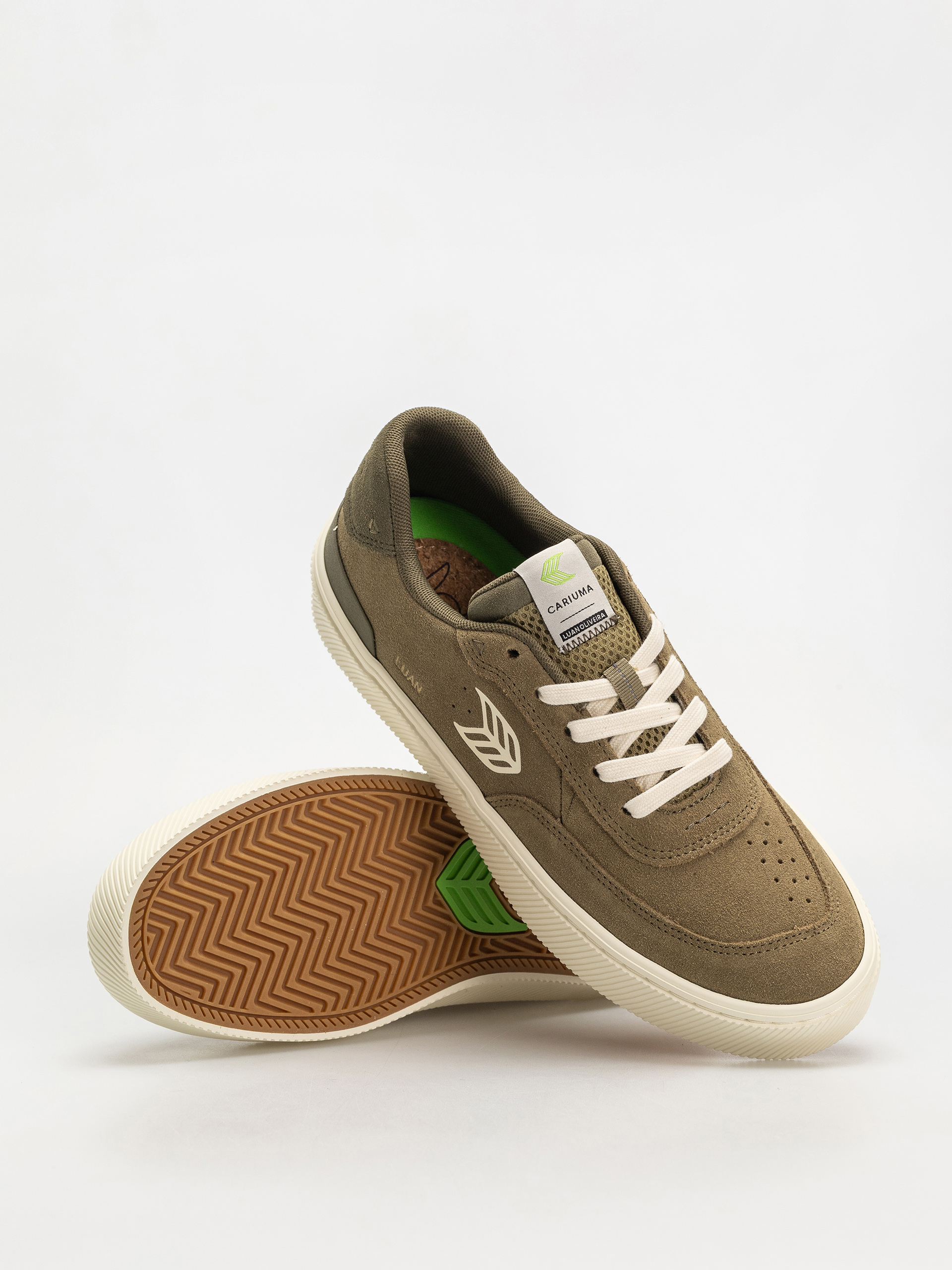 Boty Cariuma Luan Pro (olive green suede ivory logo burnt olive)
