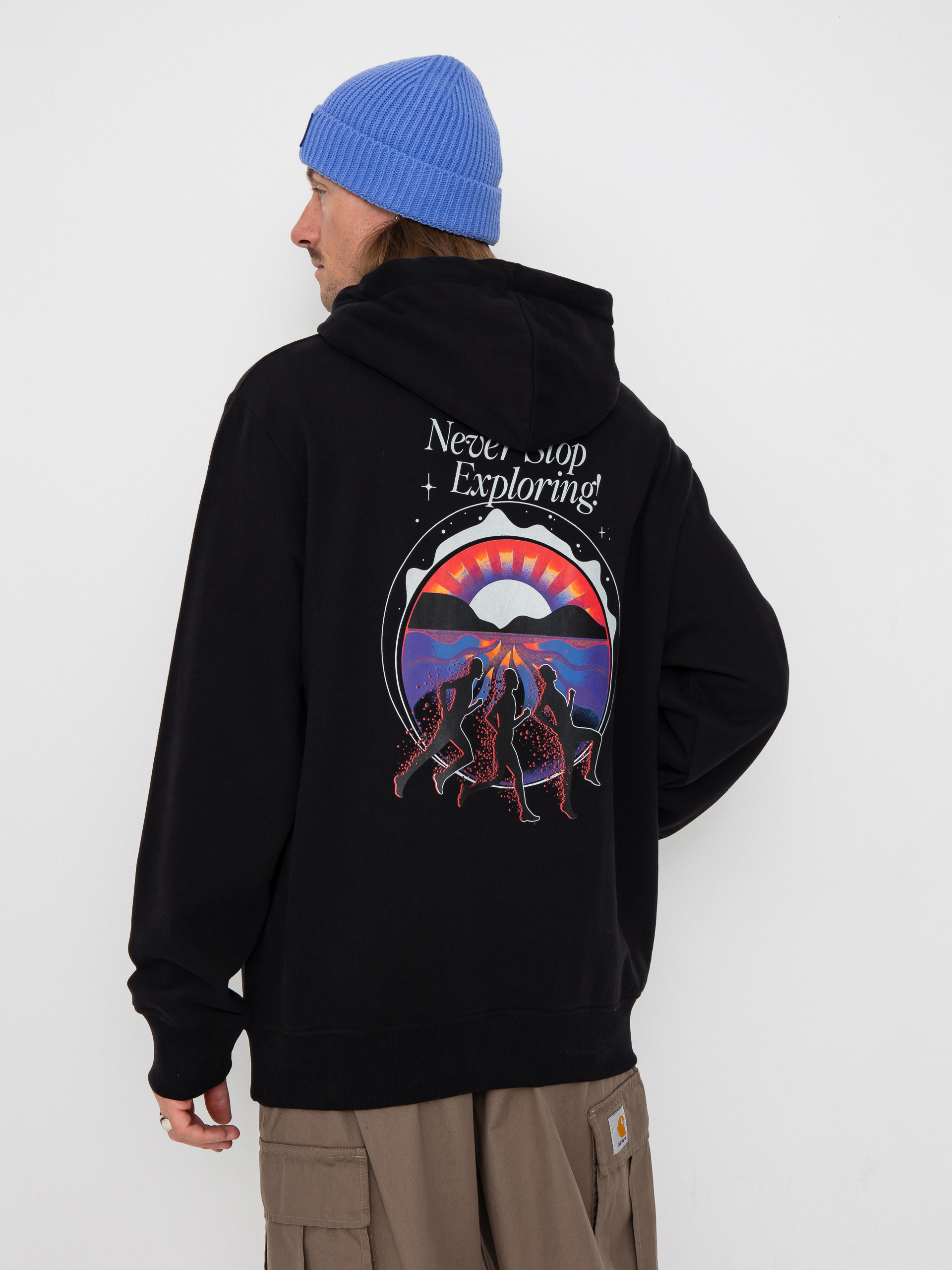 Mikina s kapucí The North Face Never Stop Relaxed HD (tnf black)