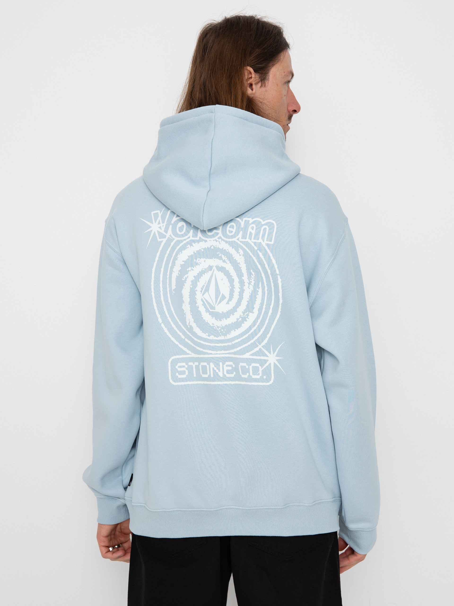 Mikina s kapucí Volcom Watanite HD (carolina blue)