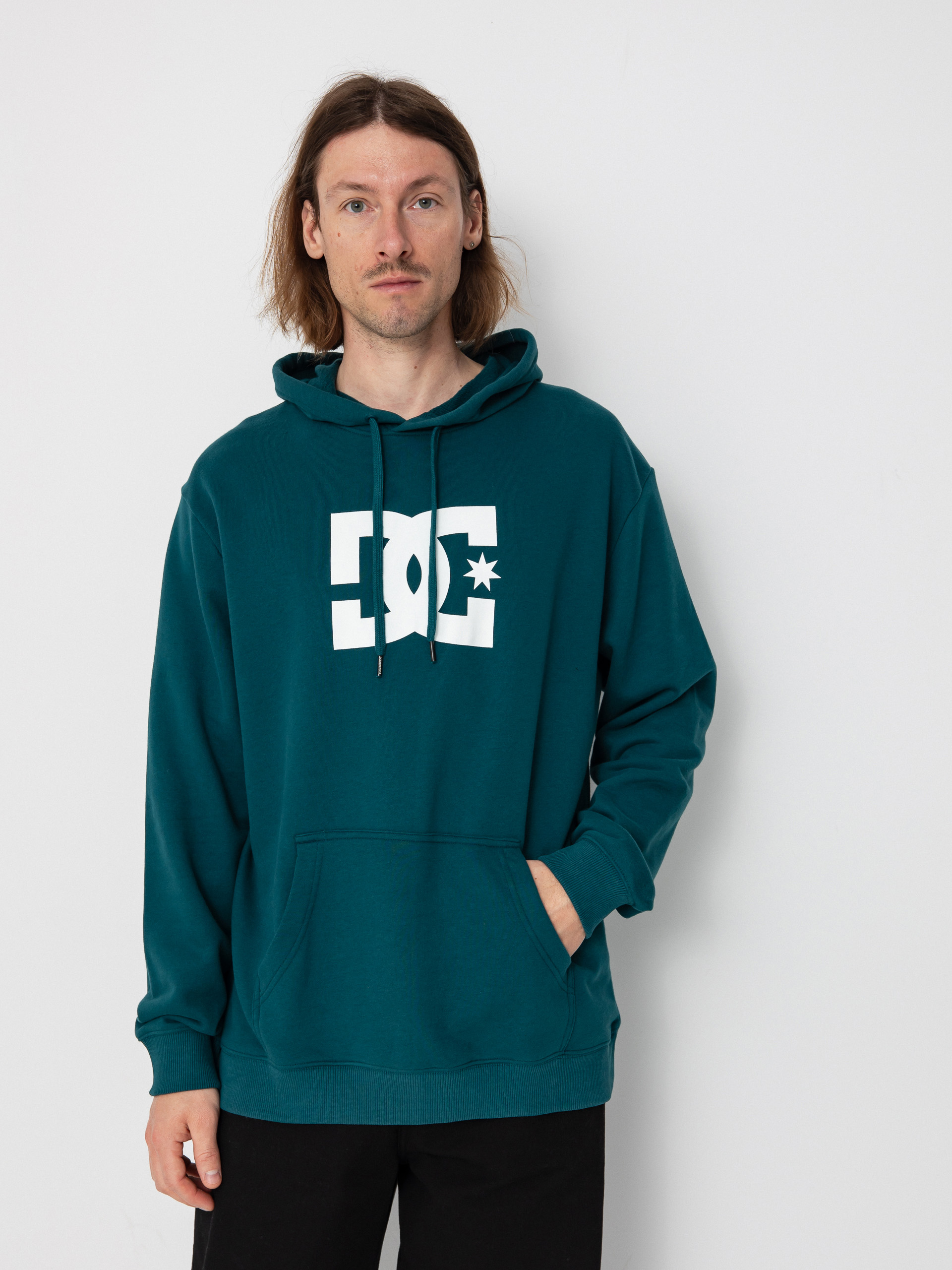 Mikina s kapucí DC Star HD (deep teal)