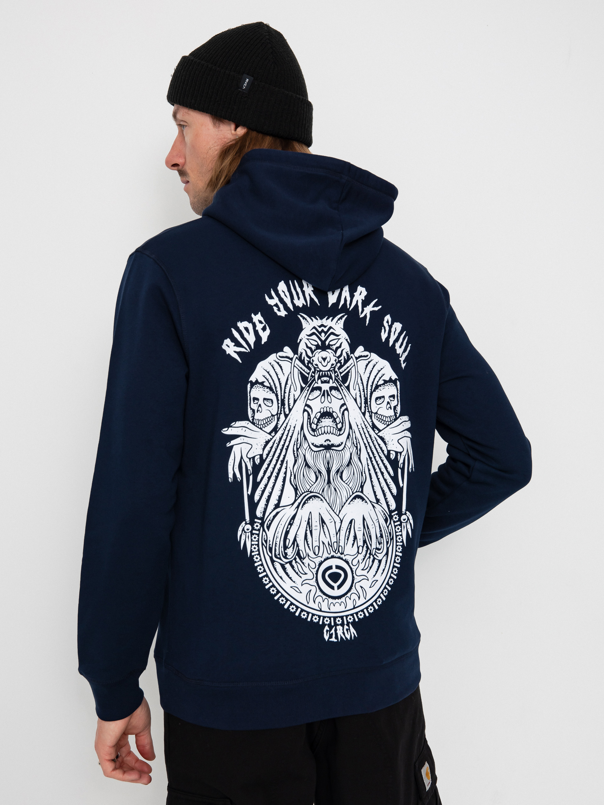 Mikina s kapucí Circa Shaman HD (navy)