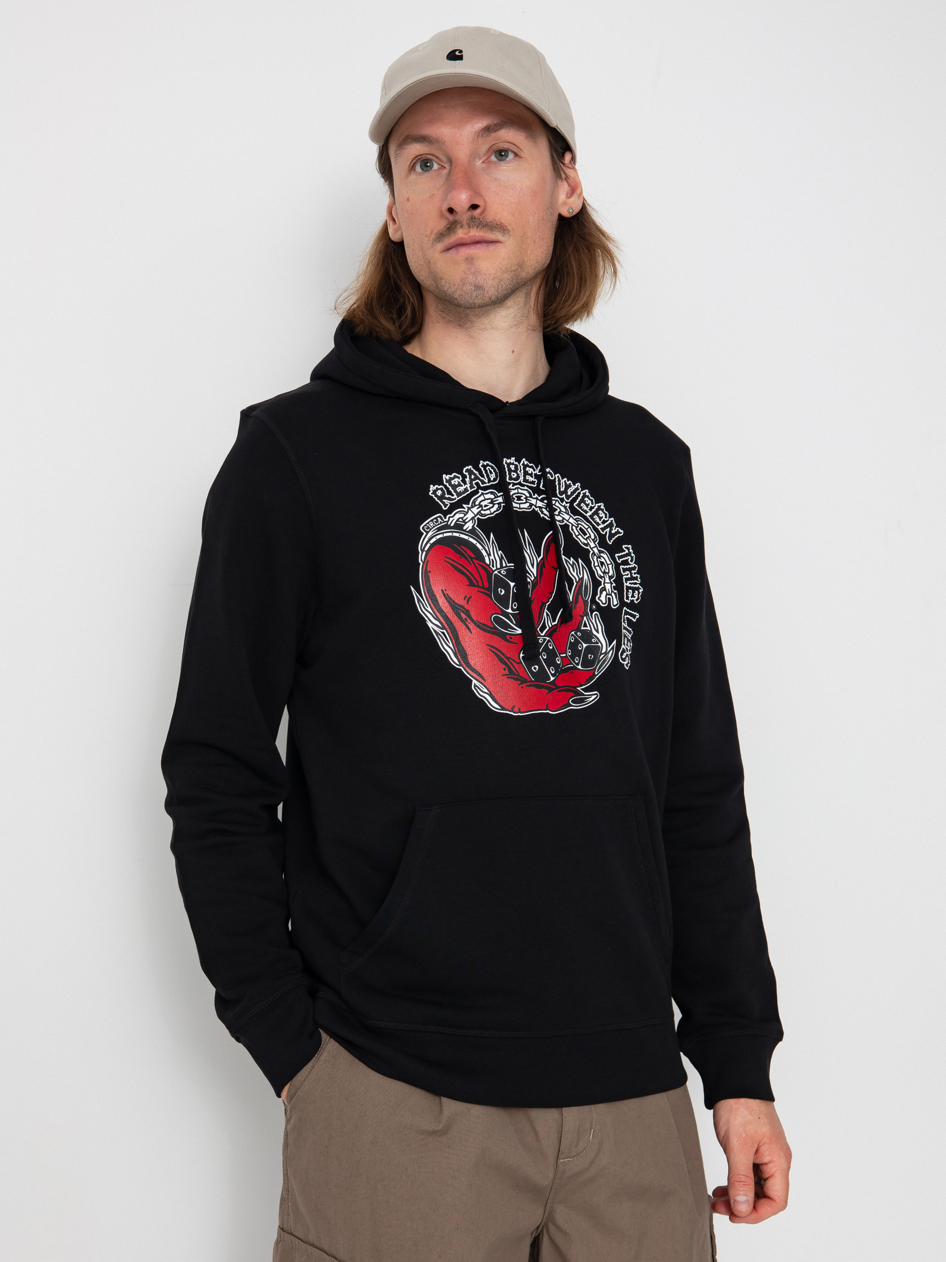 Mikina s kapucí Circa Doom HD (black)