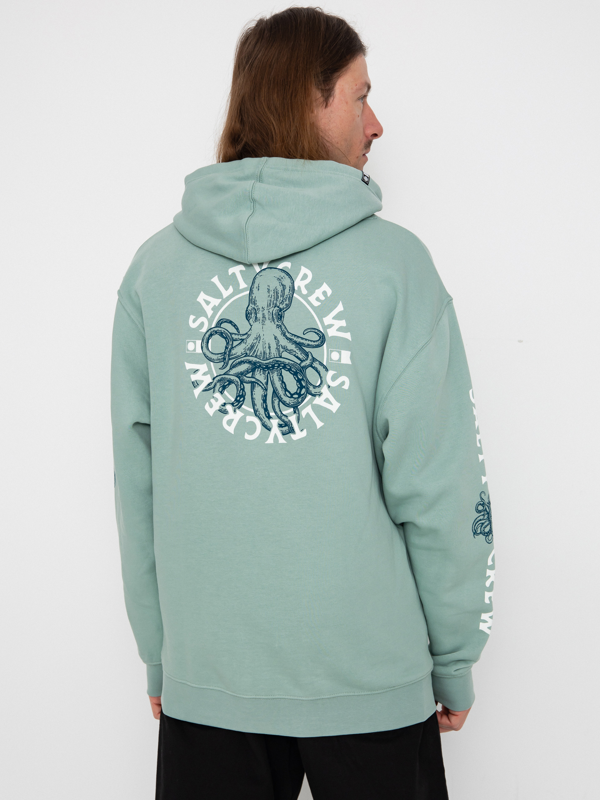 Mikina s kapucí Salty Crew Tentacles HD (mackerel)