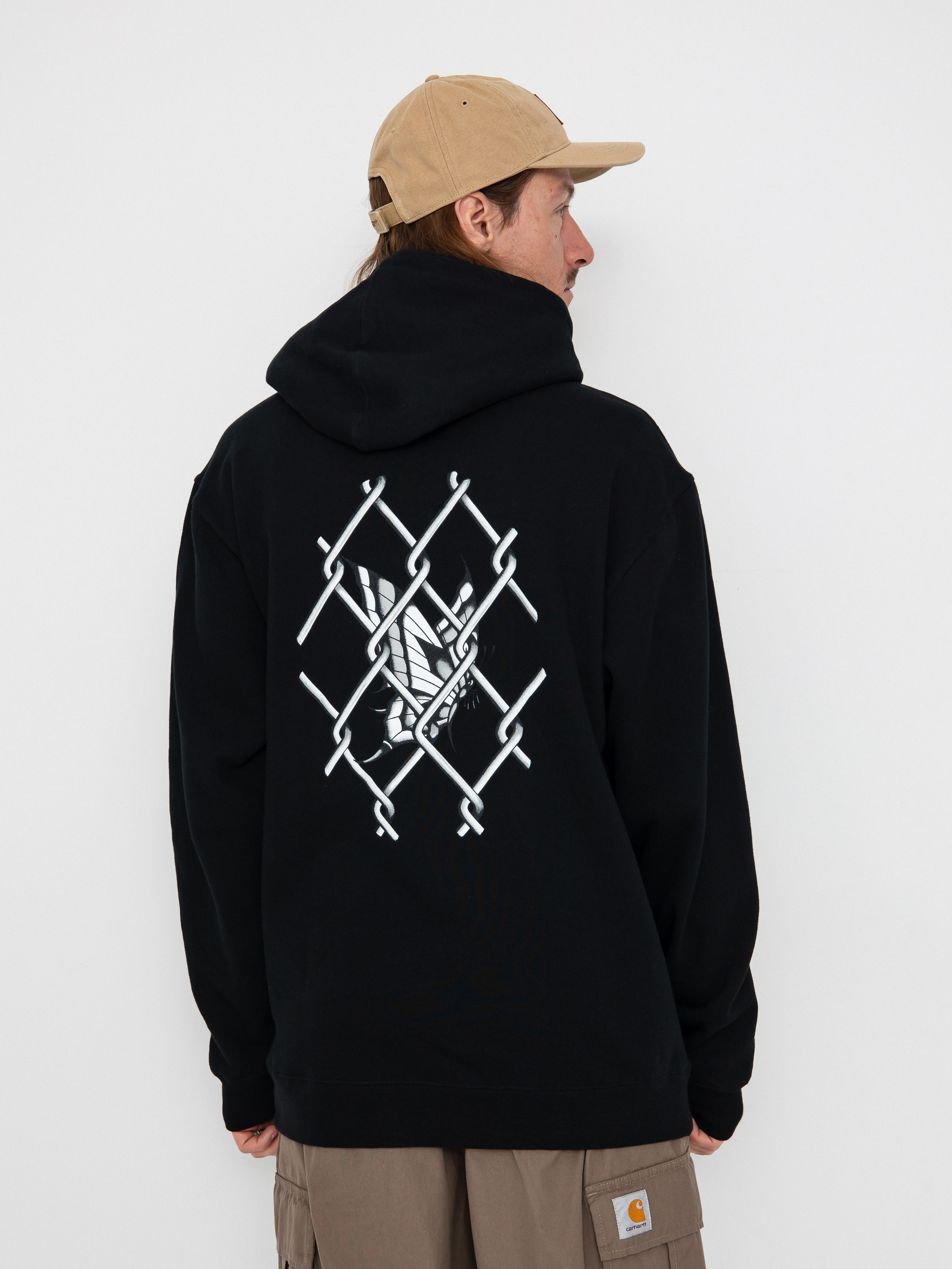 Mikina s kapucí Real Outsider HD (black)