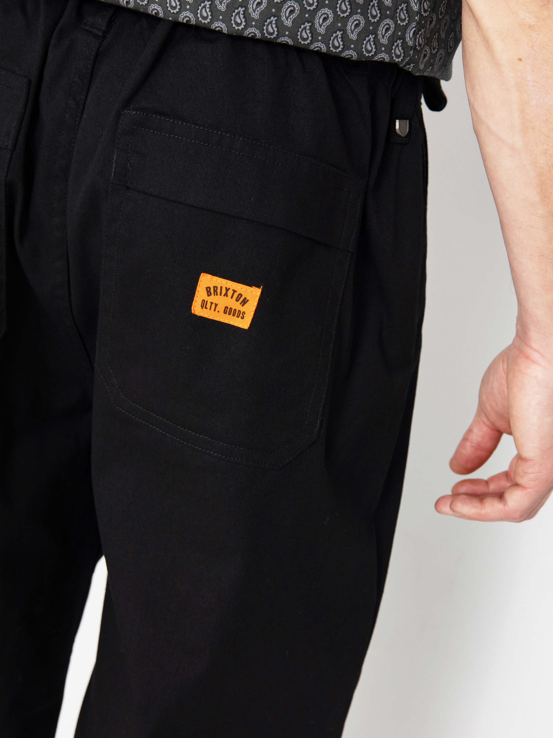 Kalhoty Brixton Baggy Skate (black)