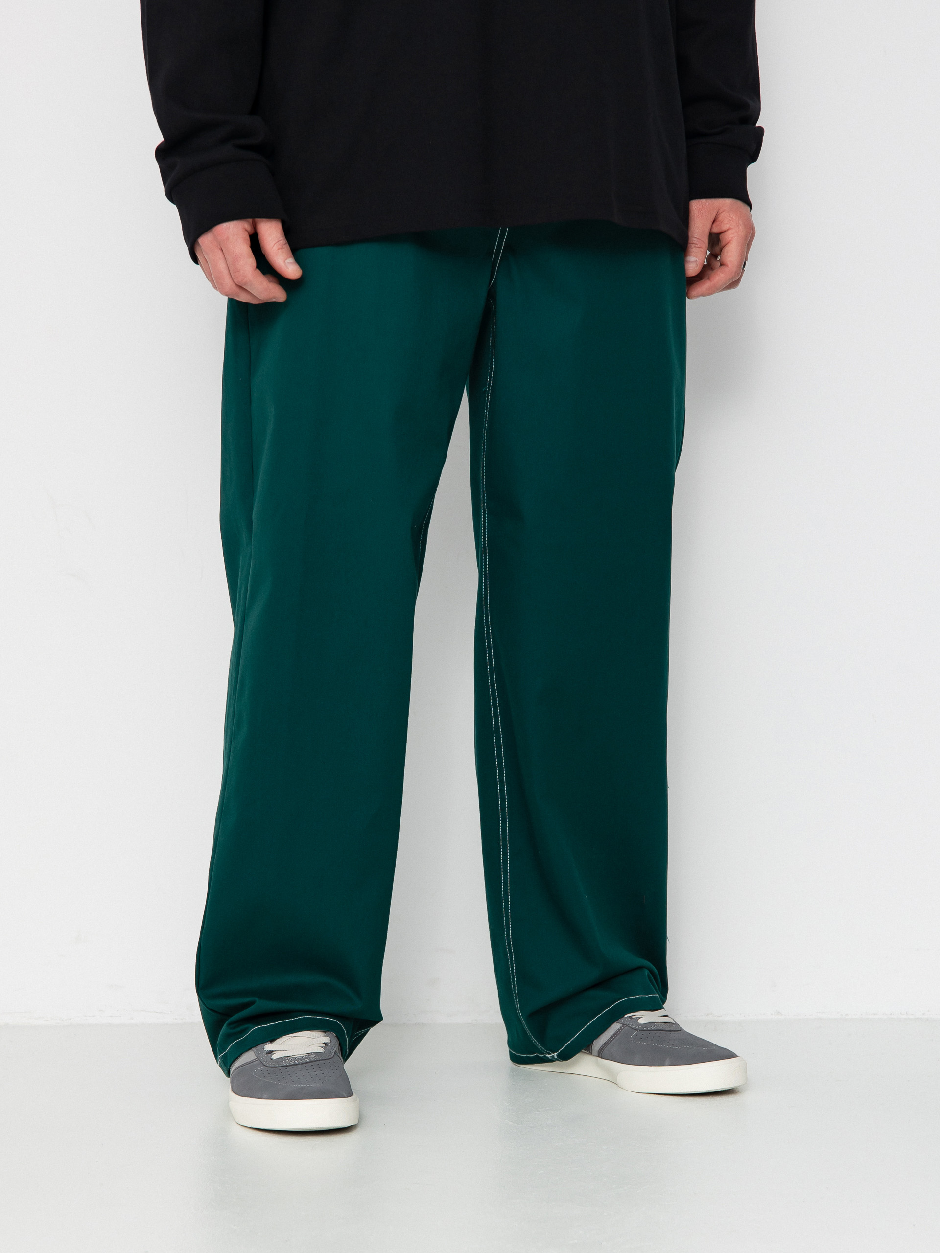Kalhoty Brixton Baggy Skate (deep emerald)