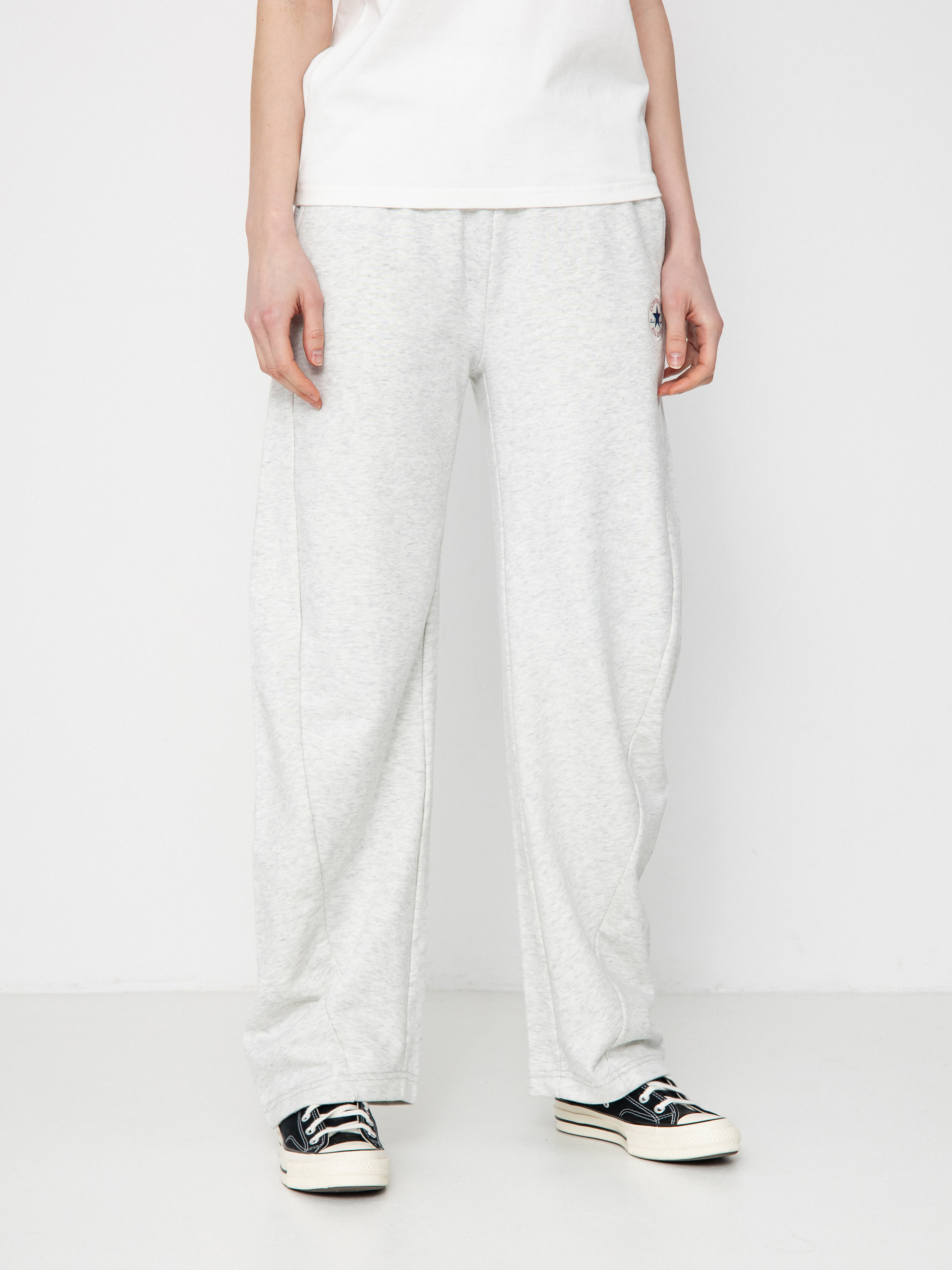 Kalhoty Converse Retro Banana Knit Wmn (light retro grey heather)