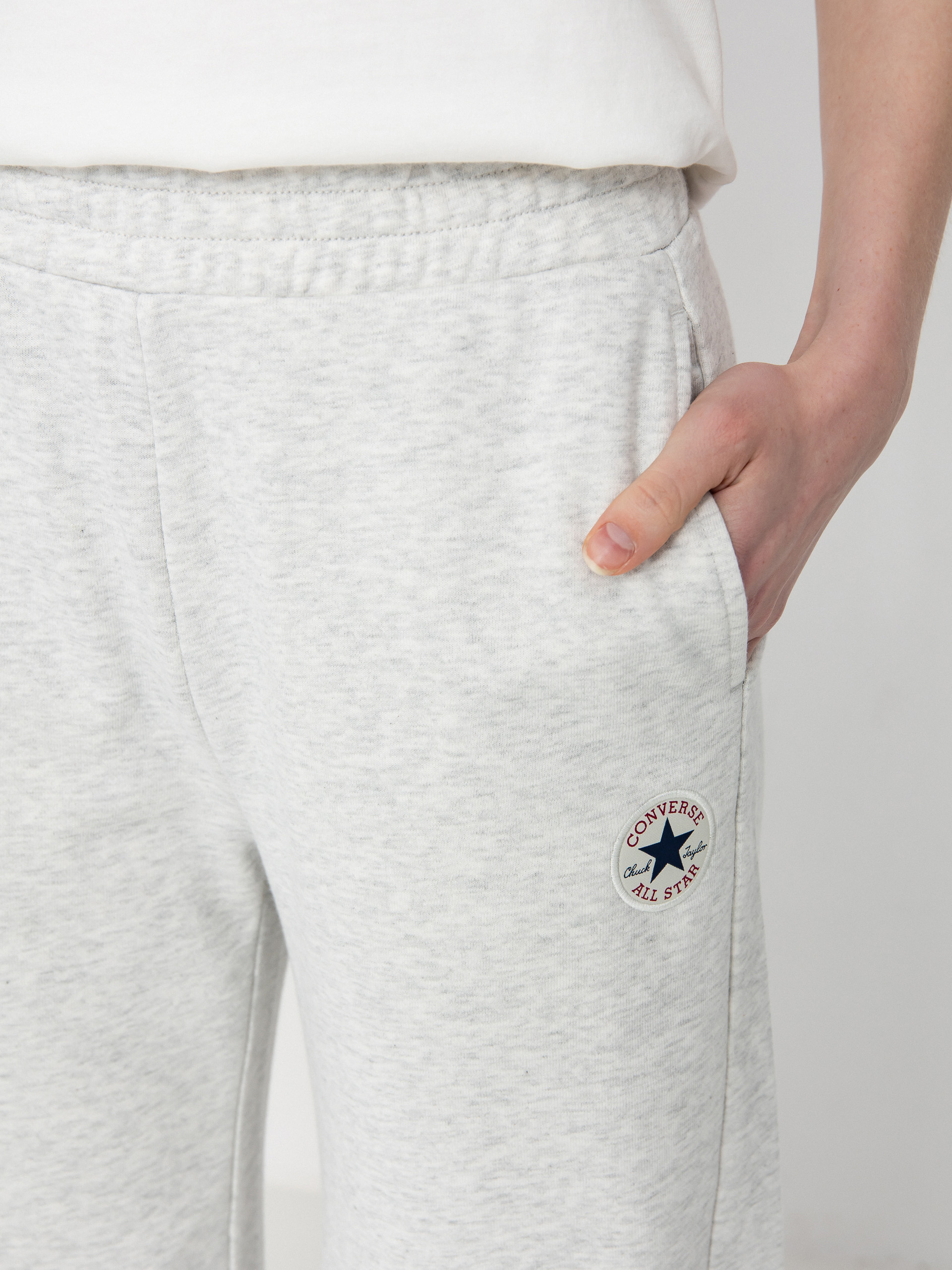 Kalhoty Converse Retro Banana Knit Wmn (light retro grey heather)