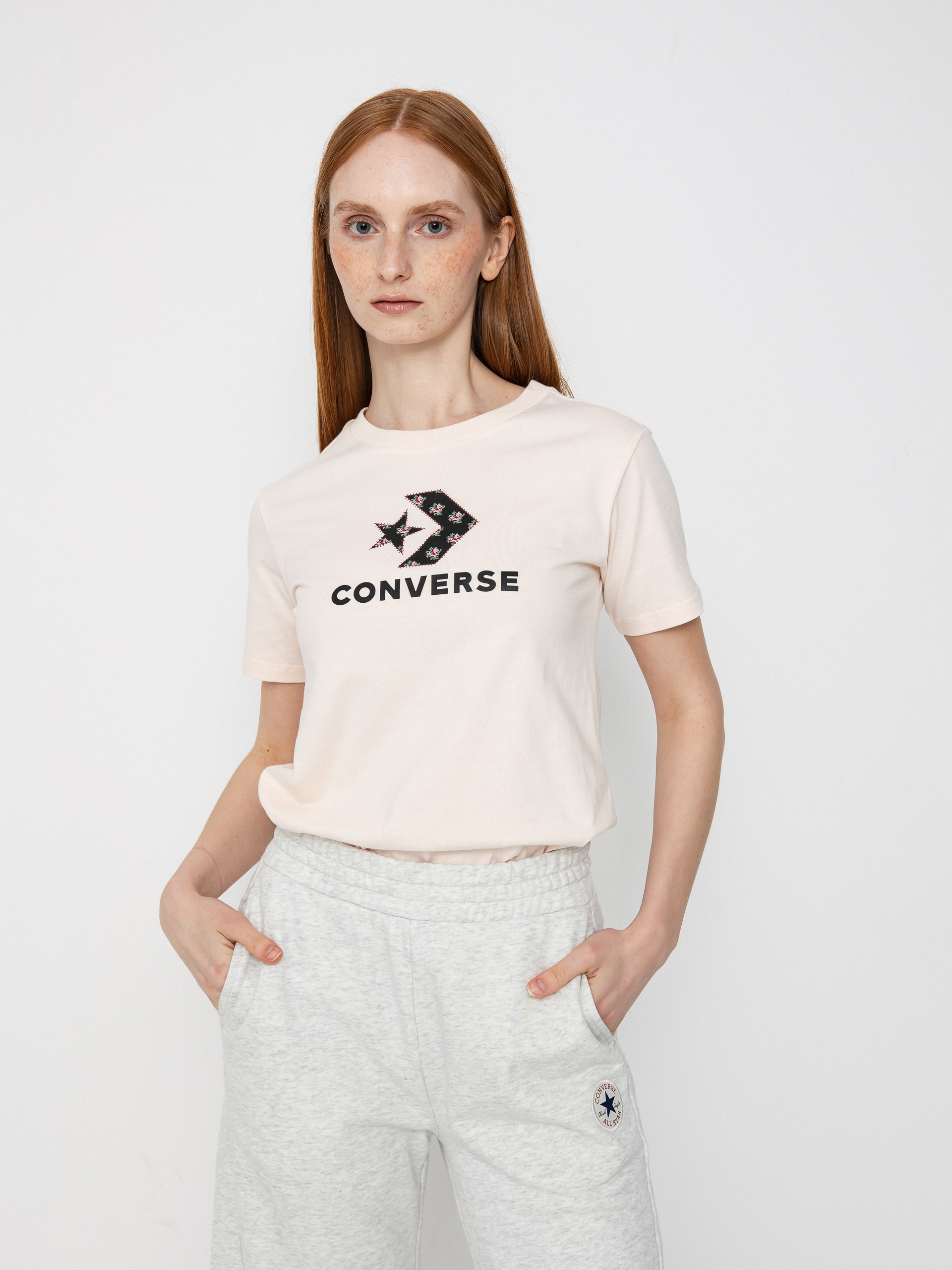 Tričko Converse Star Chevron Infill Wmn (pale petal)