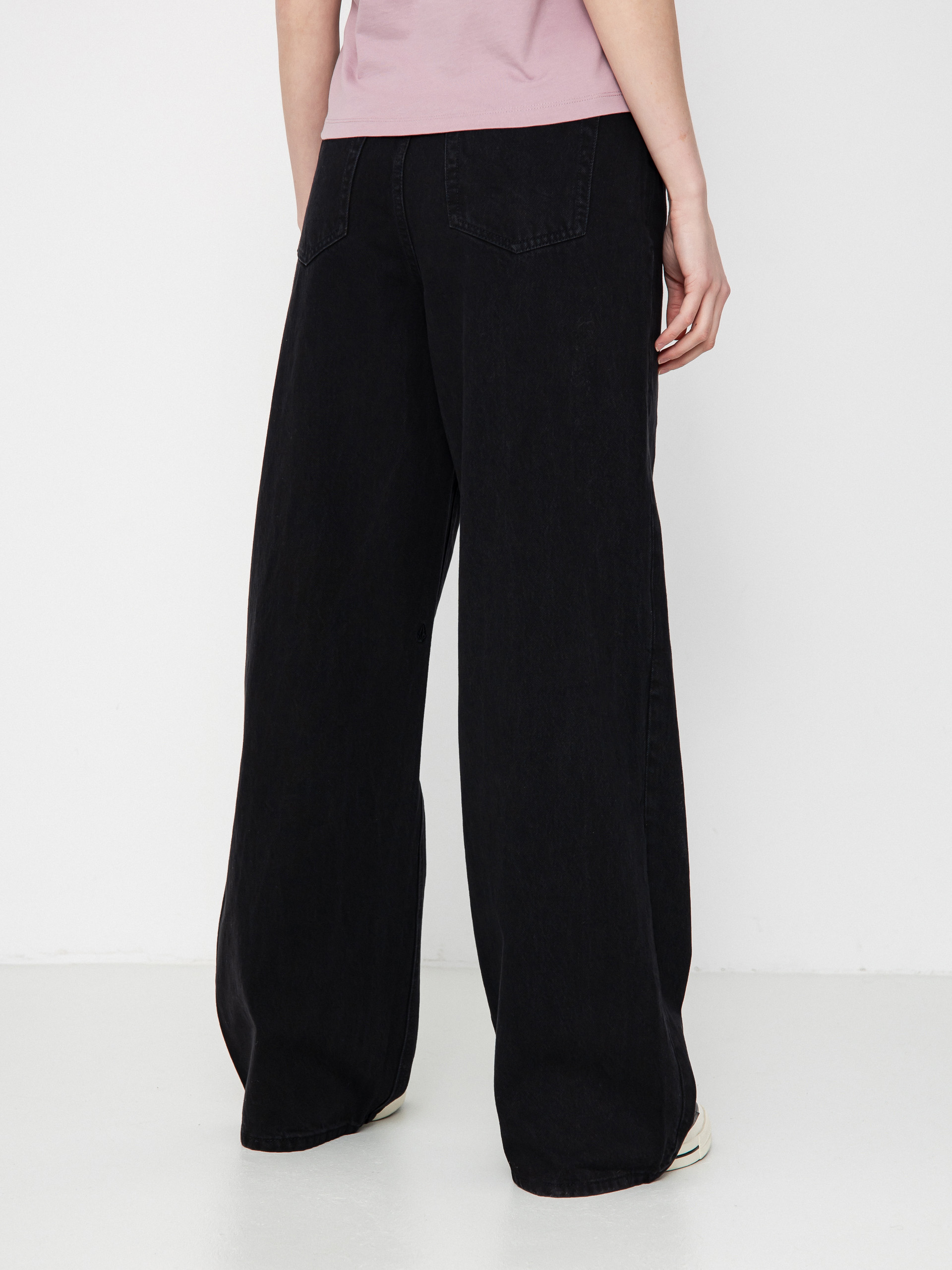 Kalhoty Volcom Stoned Bf Hirise Wmn (black)