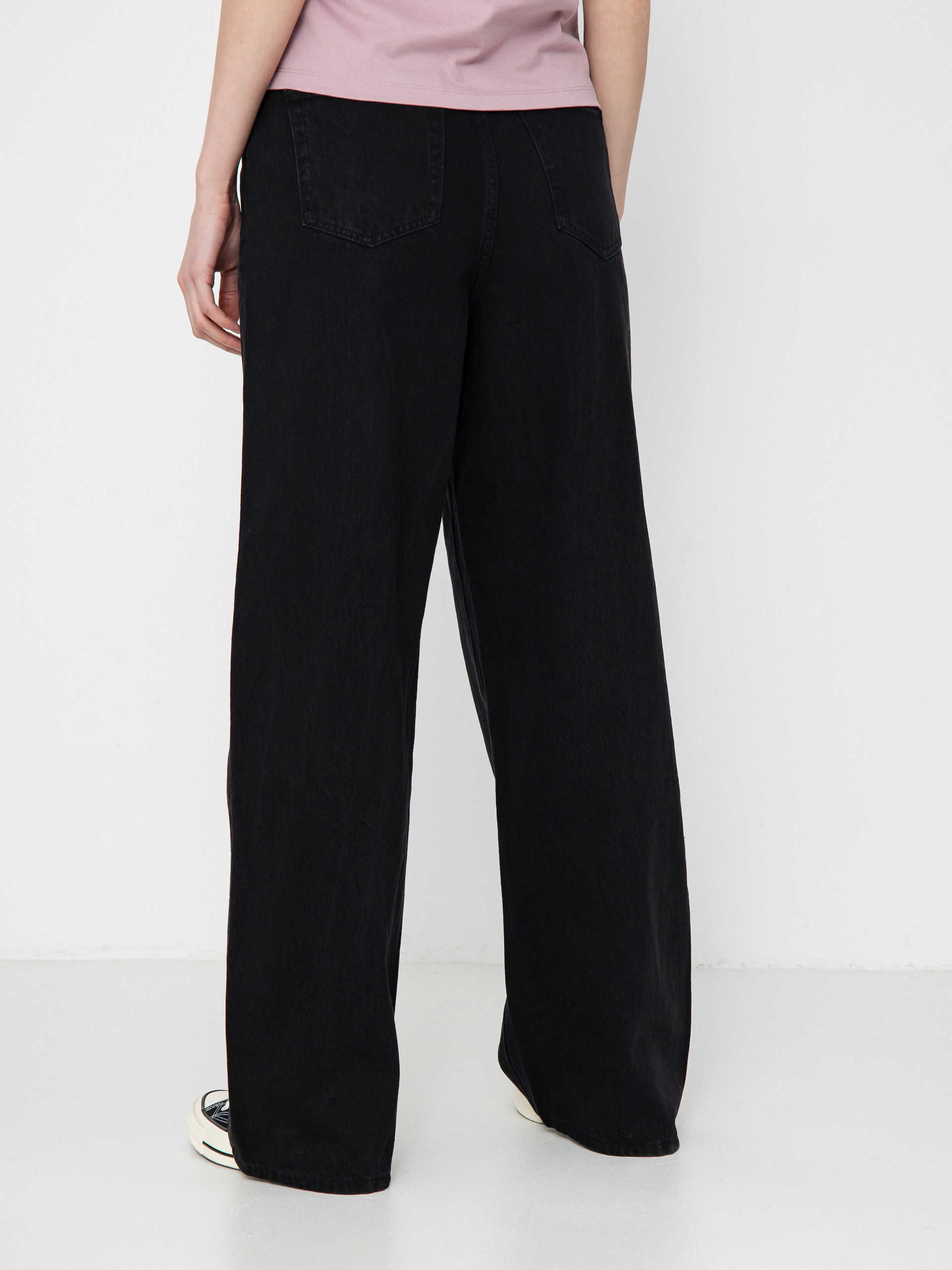 Kalhoty Volcom Stoned Bf Hirise Wmn (black)