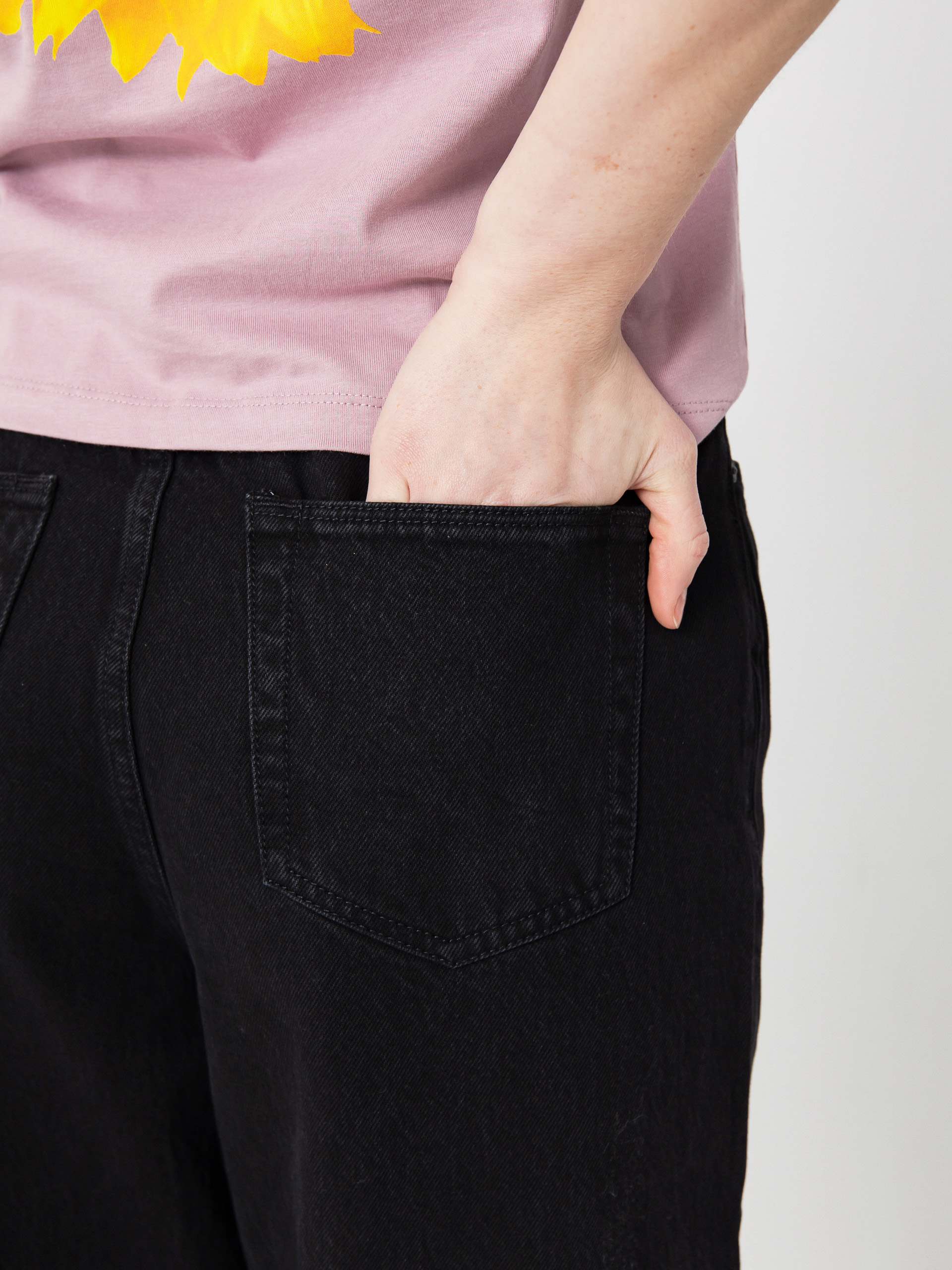 Kalhoty Volcom Stoned Bf Hirise Wmn (black)