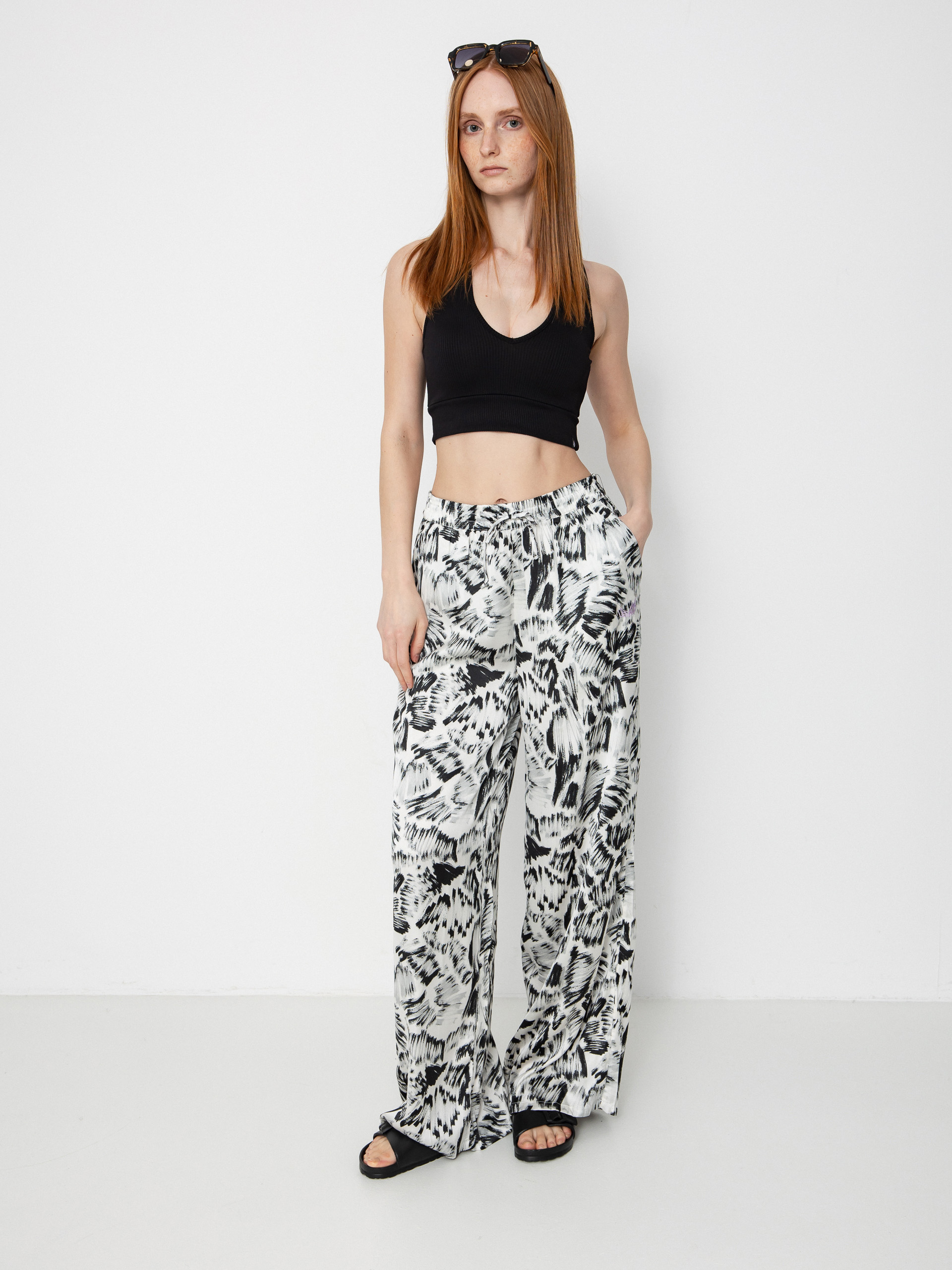 Kalhoty Volcom Fa Alix Ew Wmn (black white)