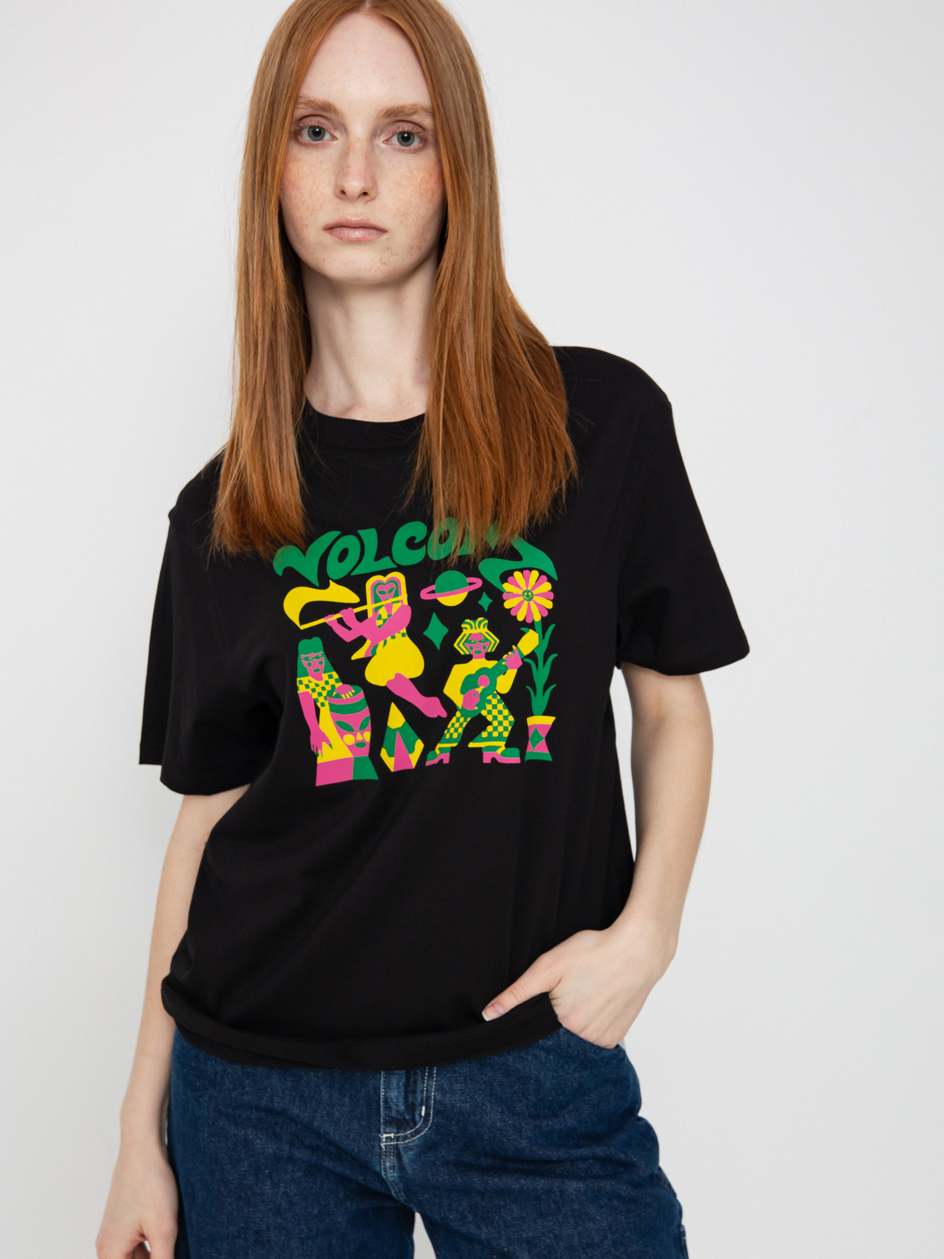 Tričko Volcom Radical Daze Up Wmn (black)