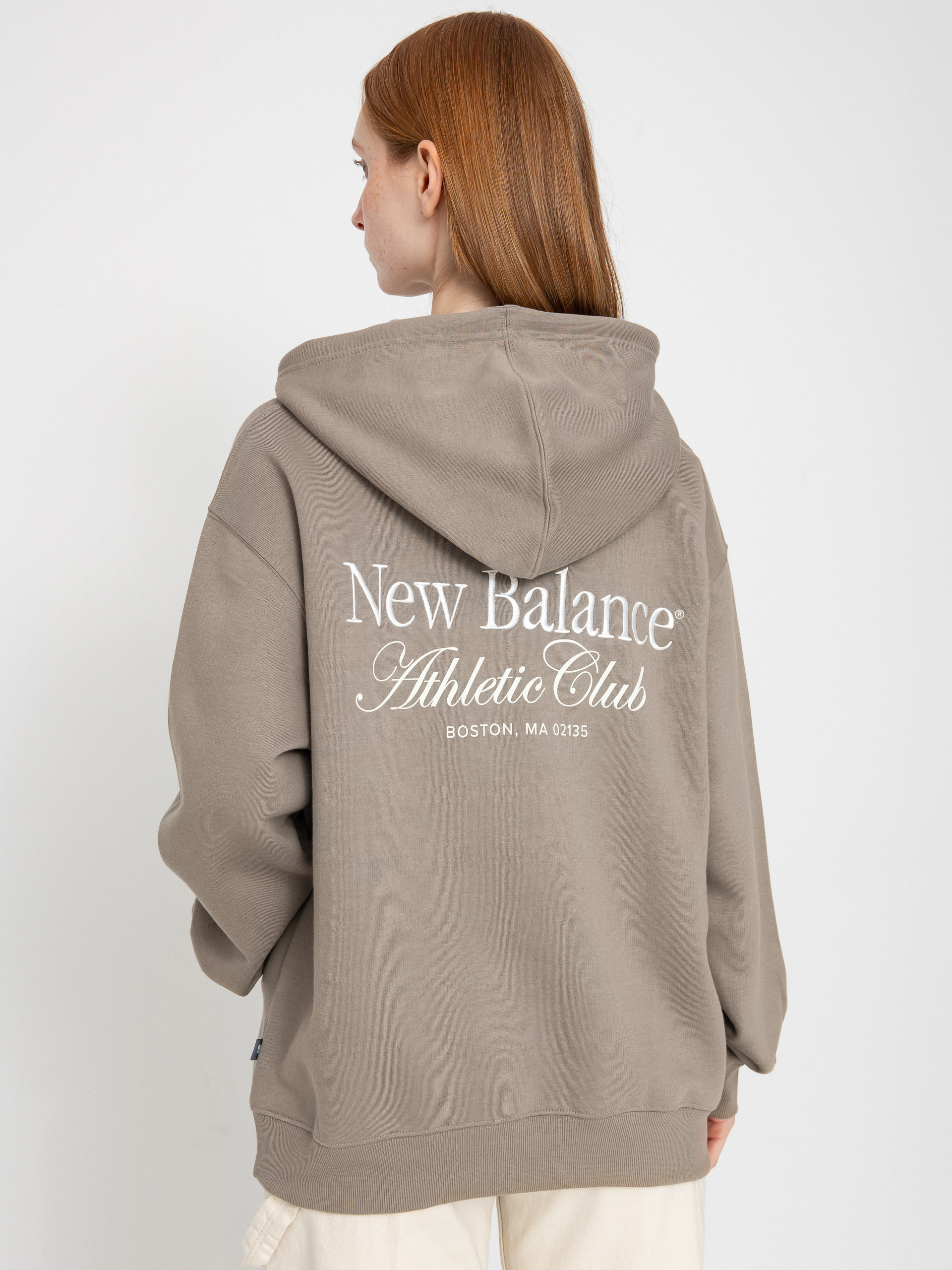 Mikina s kapucí New Balance Athletics Club HD Wmn (dockside)