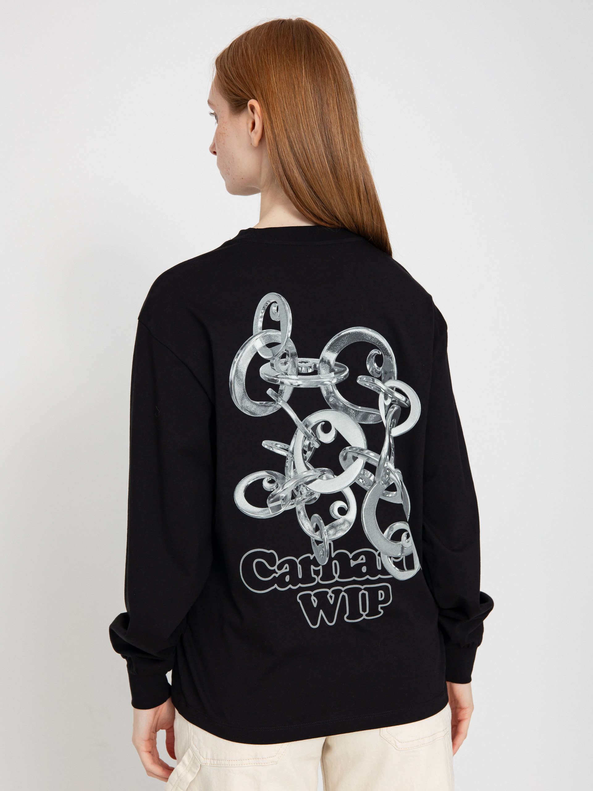Triko Carhartt WIP Linked Charms Wmn (black/silver)