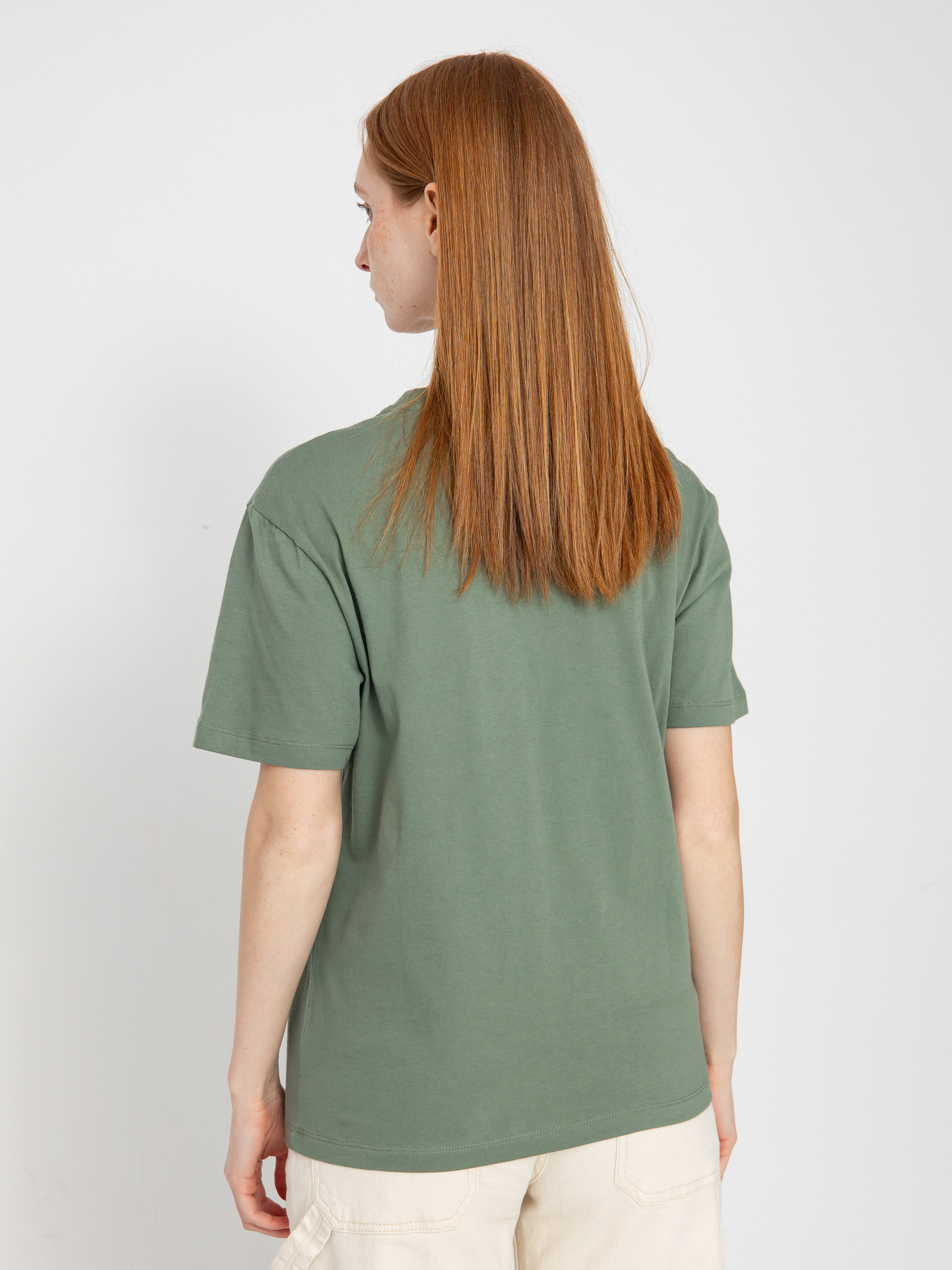 Tričko Carhartt WIP Script Embroidery Wmn (park/hortensia)