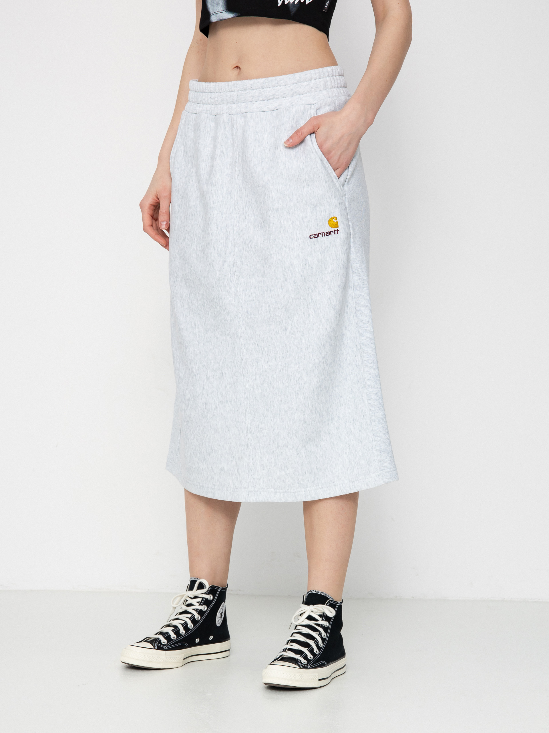 Sukně Carhartt WIP American Script Wmn (ash heather)