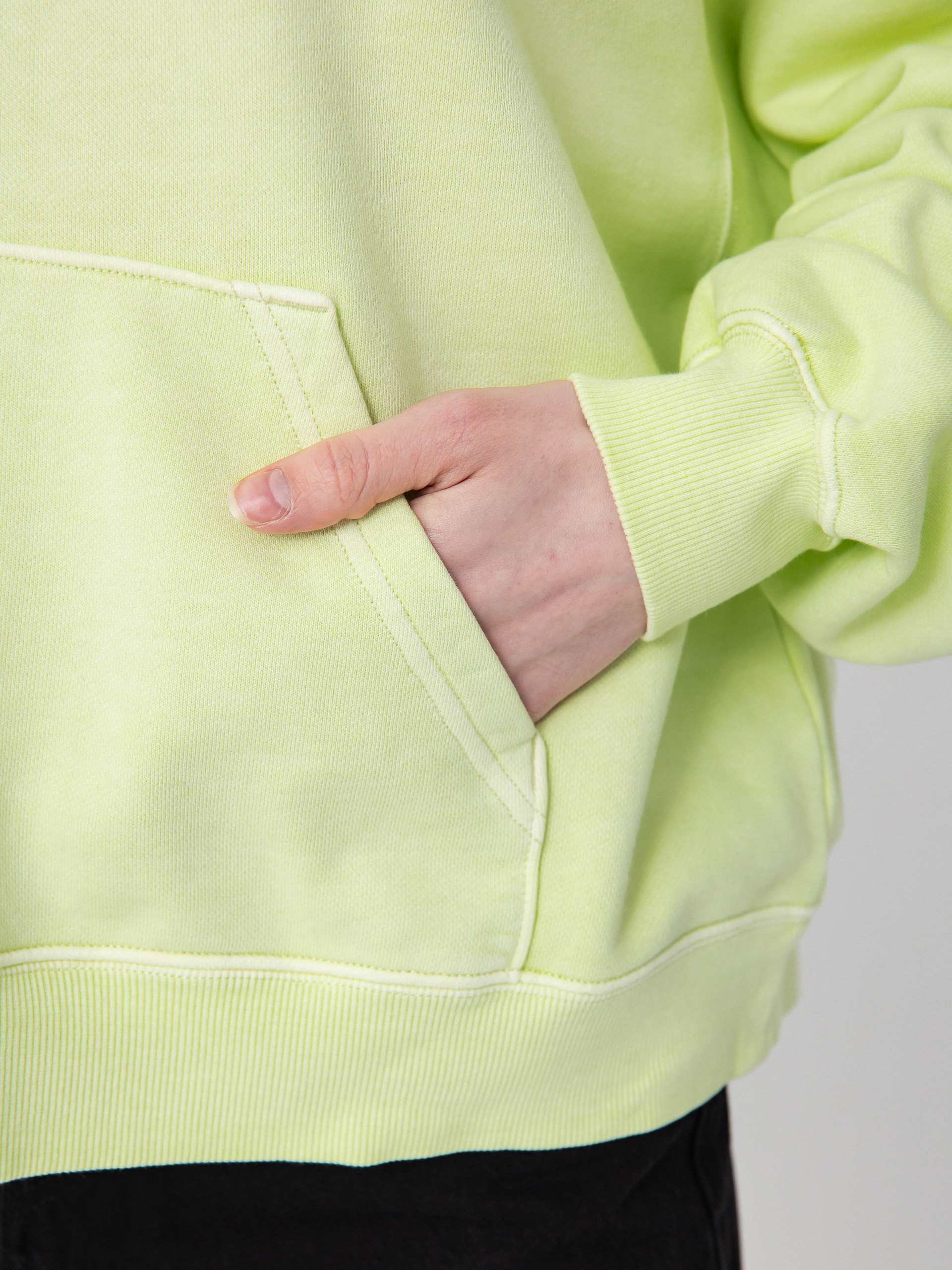 Mikina s kapucí Carhartt WIP Benton HD Wmn (air green)