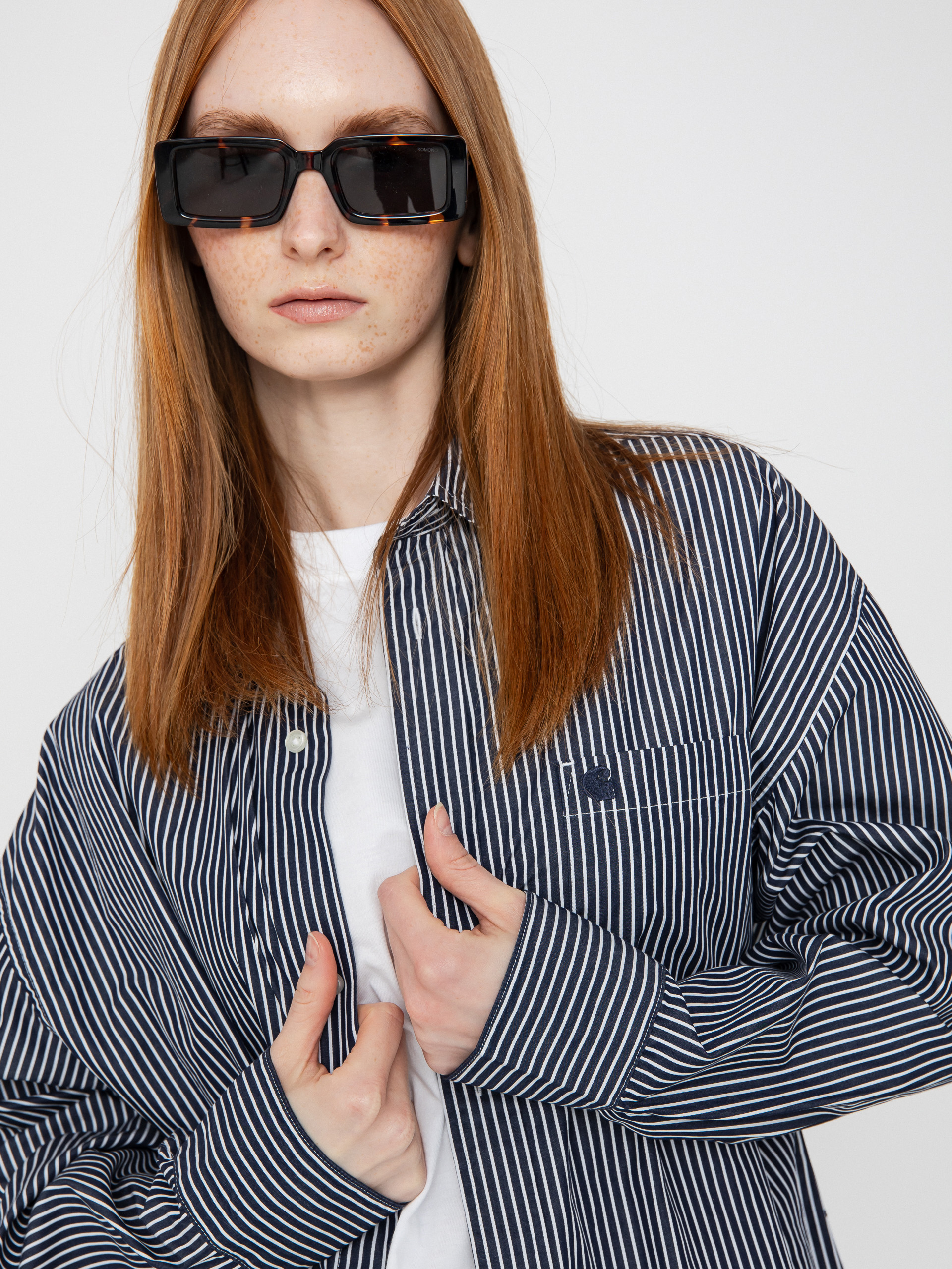 Košile Carhartt WIP Arvin Wmn (arvin stripe/space/space)