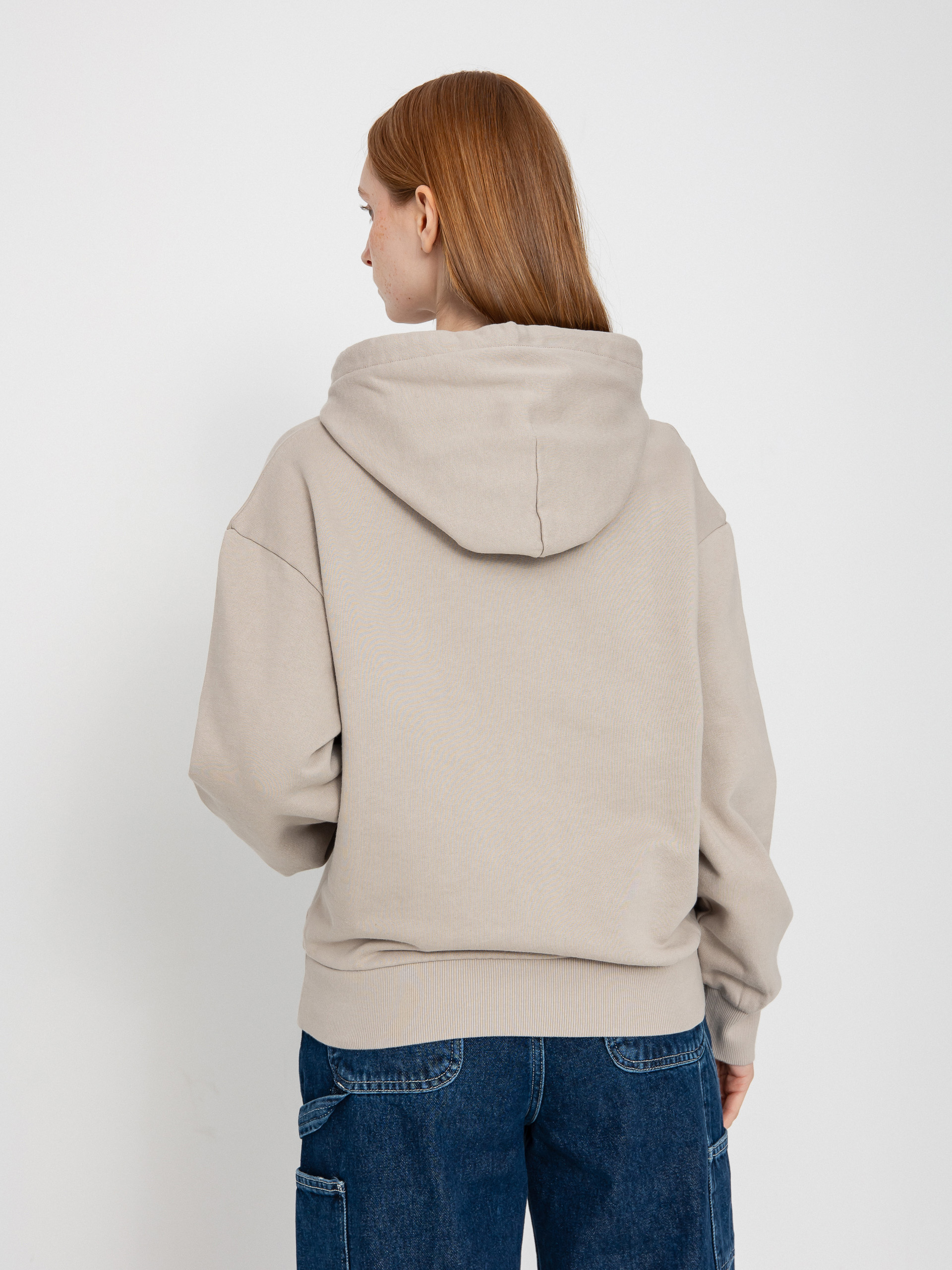 Mikina s kapucí Carhartt WIP Casey HD Wmn (dusky beige/silver)