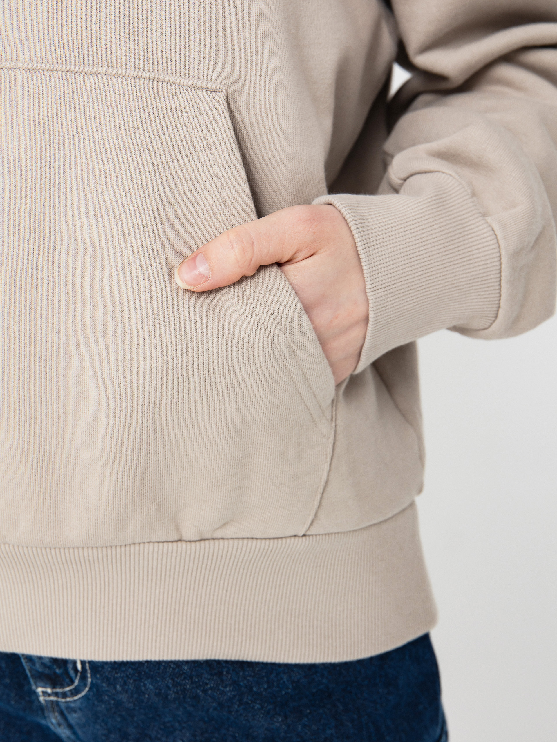 Mikina s kapucí Carhartt WIP Casey HD Wmn (dusky beige/silver)