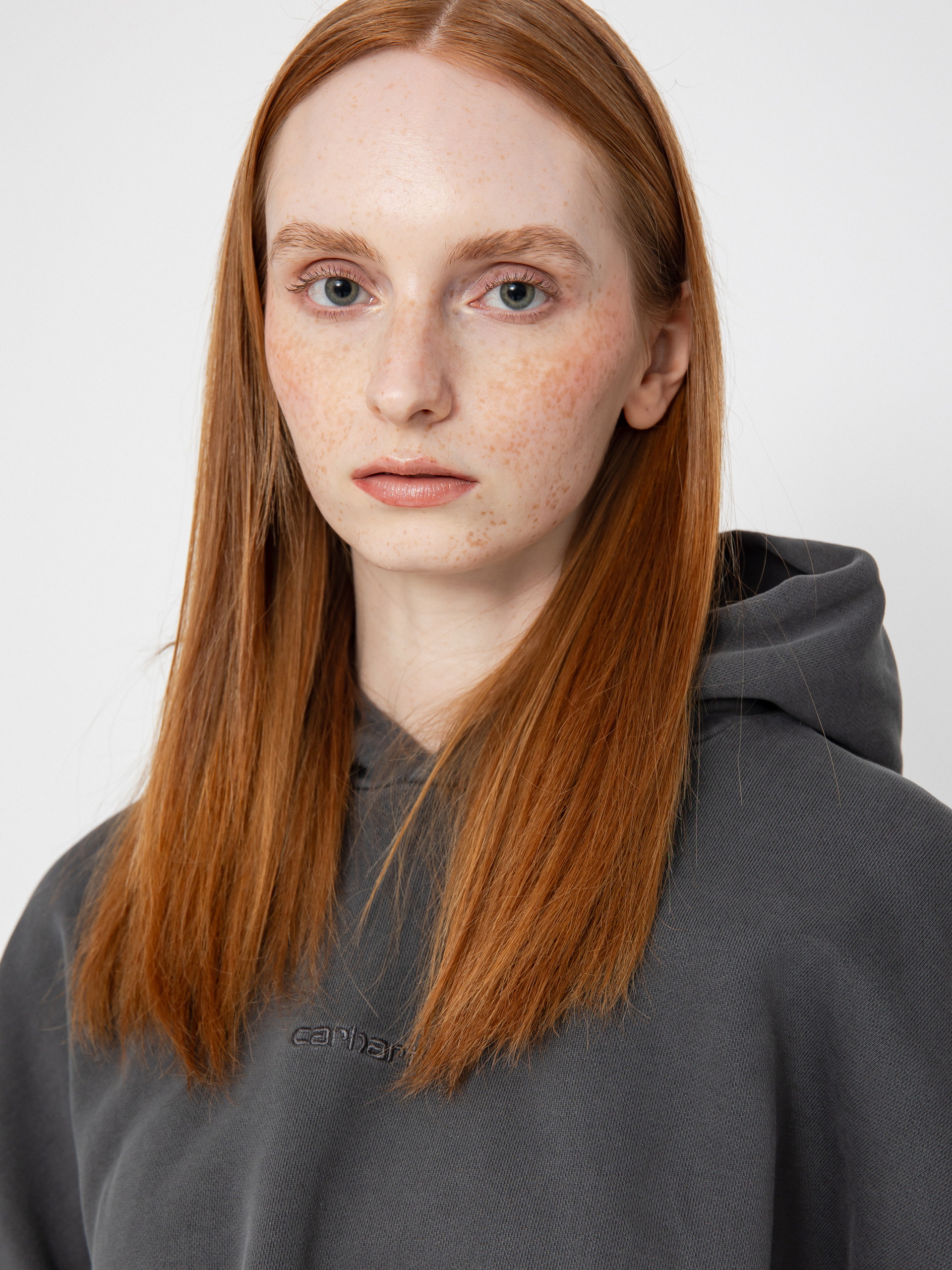 Mikina s kapucí Carhartt WIP Benton HD Wmn (black)