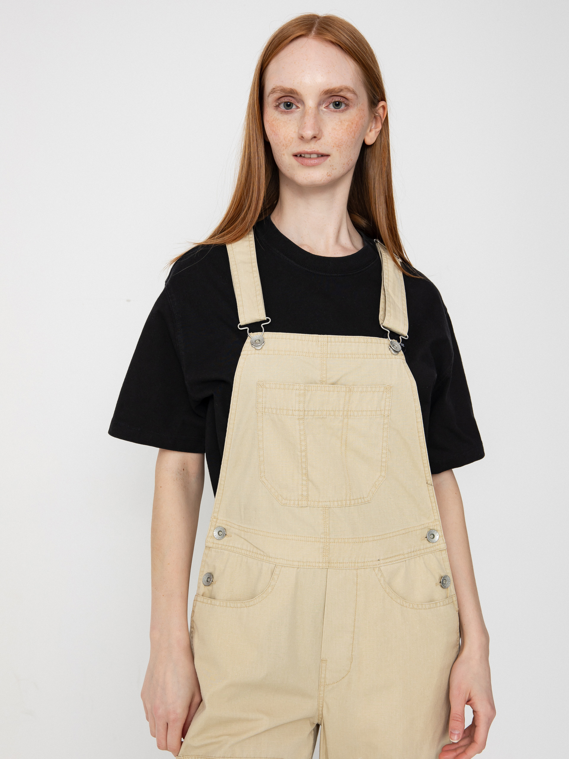 Kalhoty Brixton Utility Overall Wmn (pale khaki)