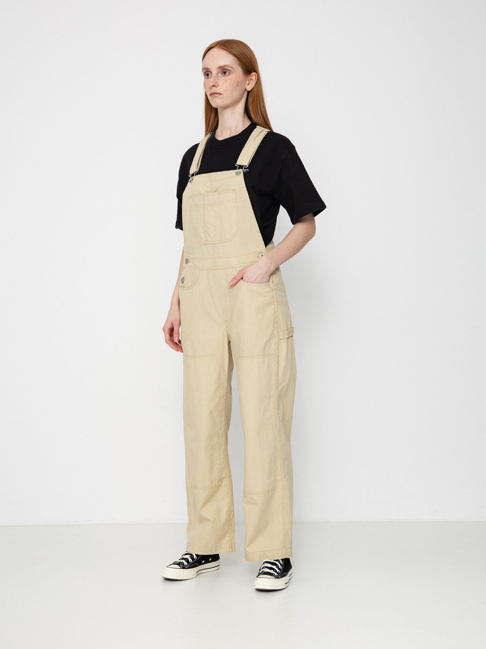 Kalhoty Brixton Utility Overall Wmn (pale khaki)