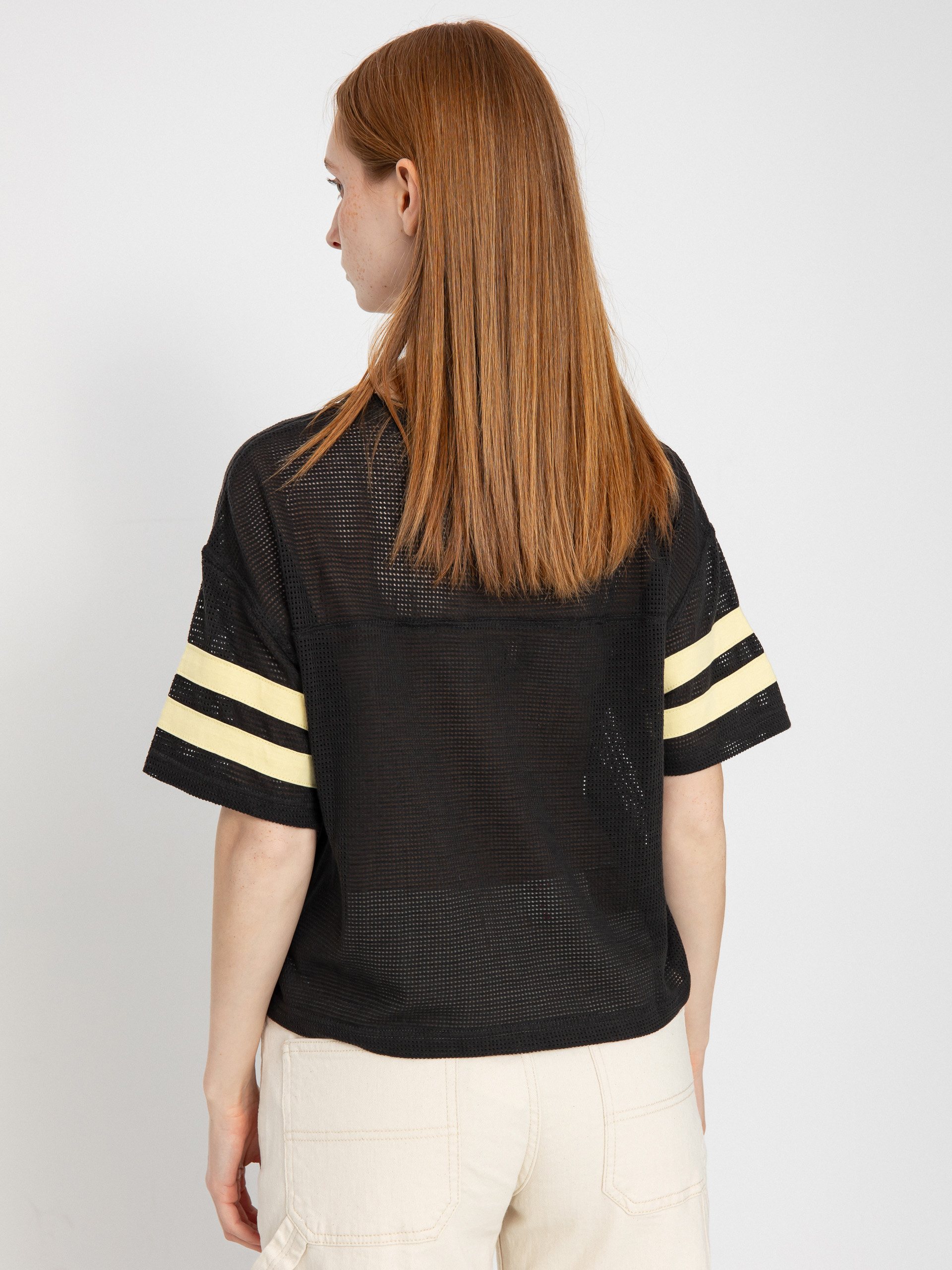 Tričko Brixton Varsity Football Mesh Wmn (washed black)