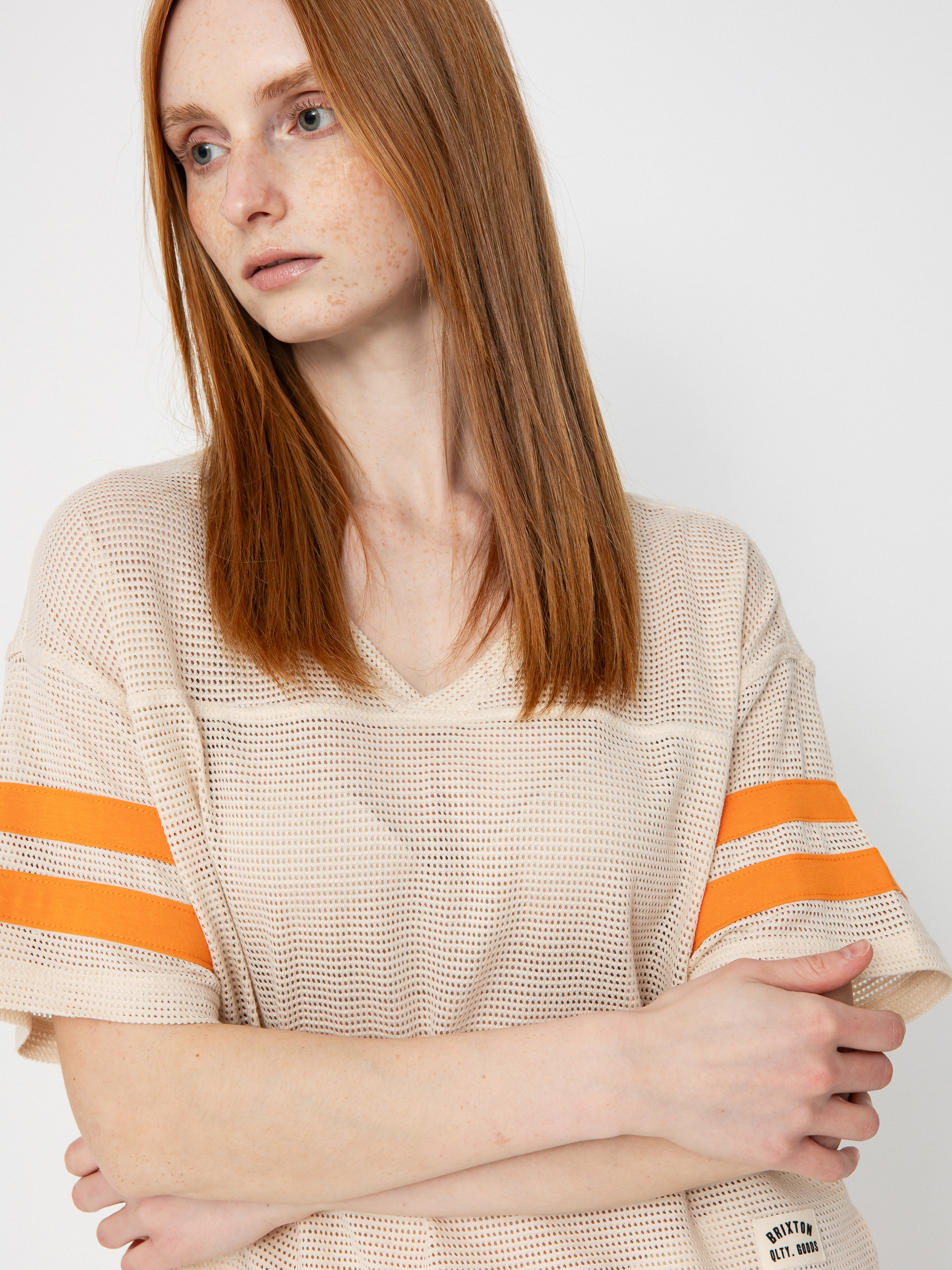 Tričko Brixton Varsity Football Mesh Wmn (whitecap)