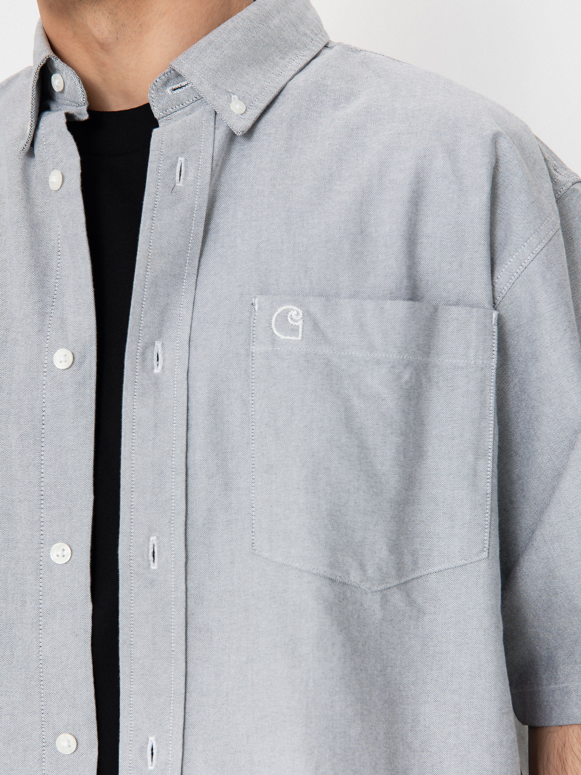 Košile Carhartt WIP Braxton (graphite/wax)