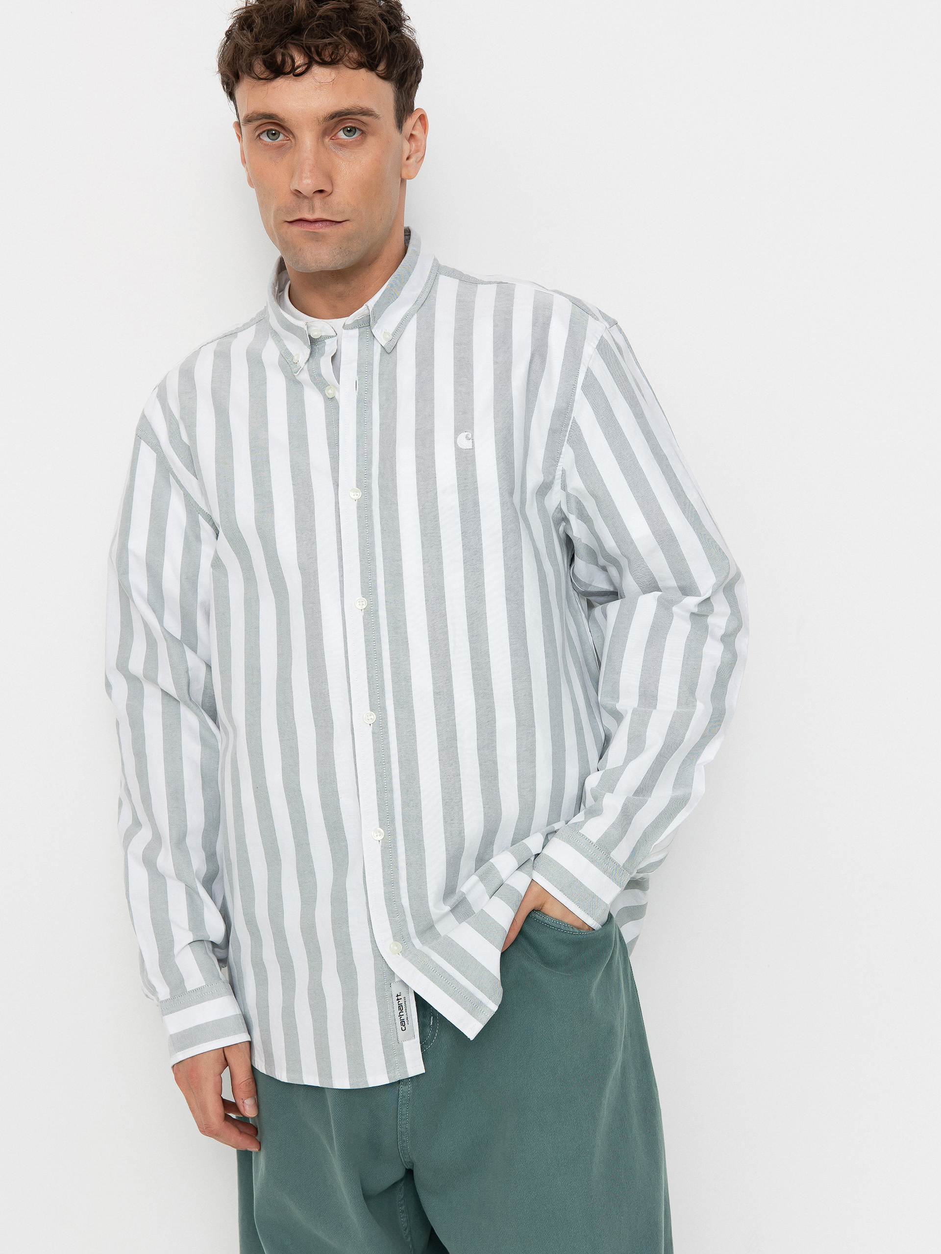 Kou0161ile Carhartt WIP Dillion (dillion stripe/park/white)
