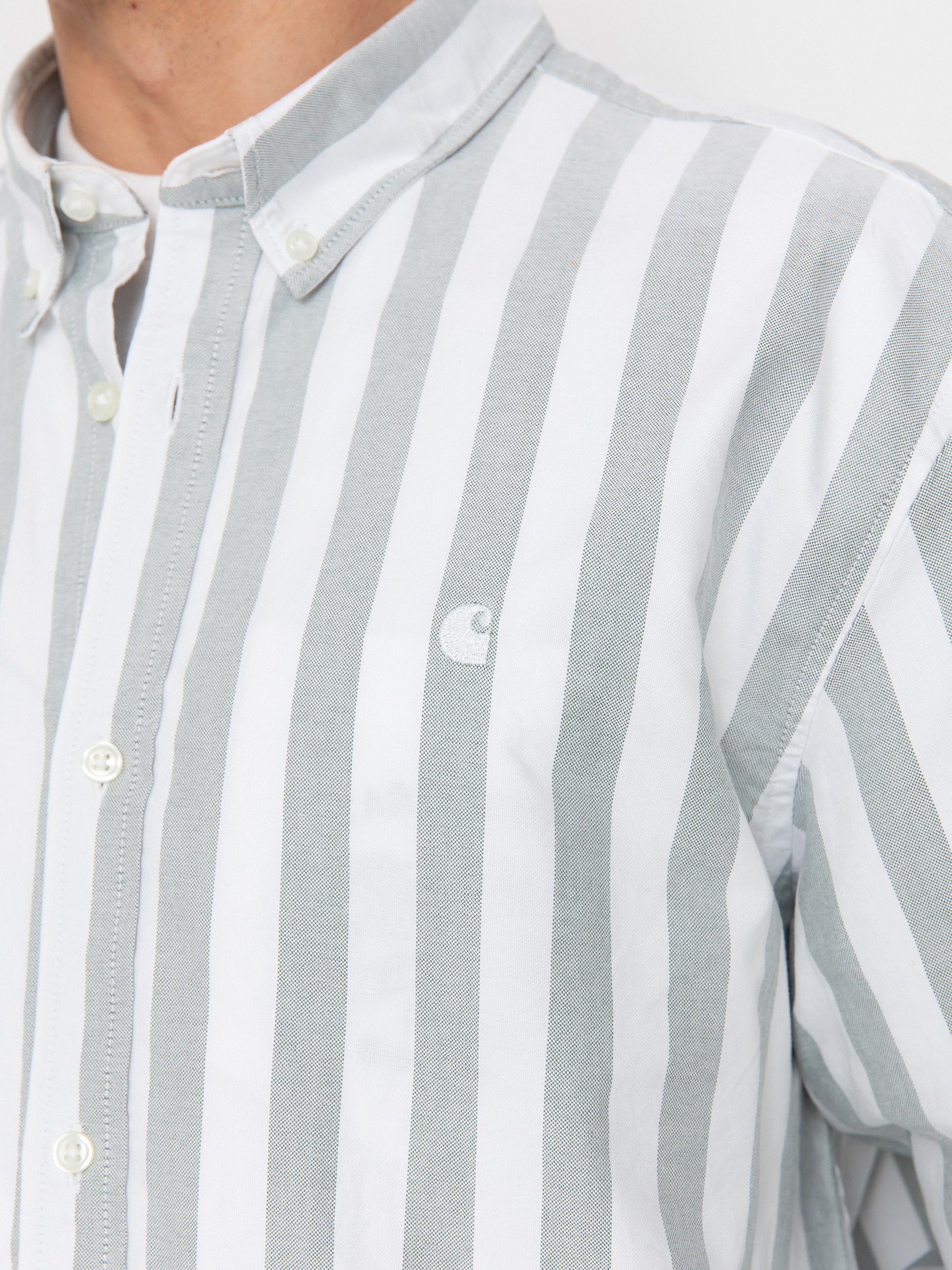 Košile Carhartt WIP Dillion (dillion stripe/park/white)