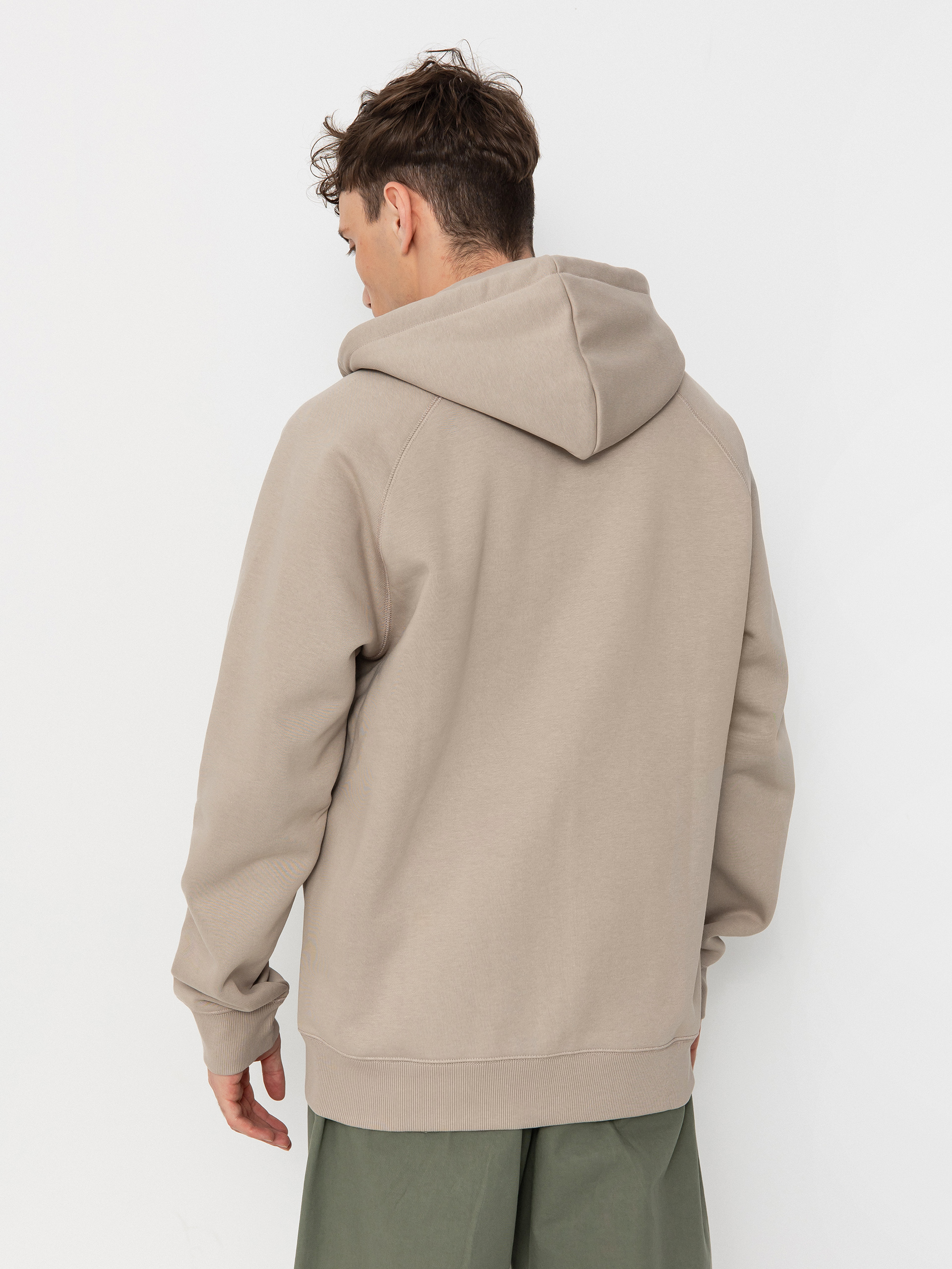 Mikina s kapucí Carhartt WIP Chase ZHD (dusky beige/gold)