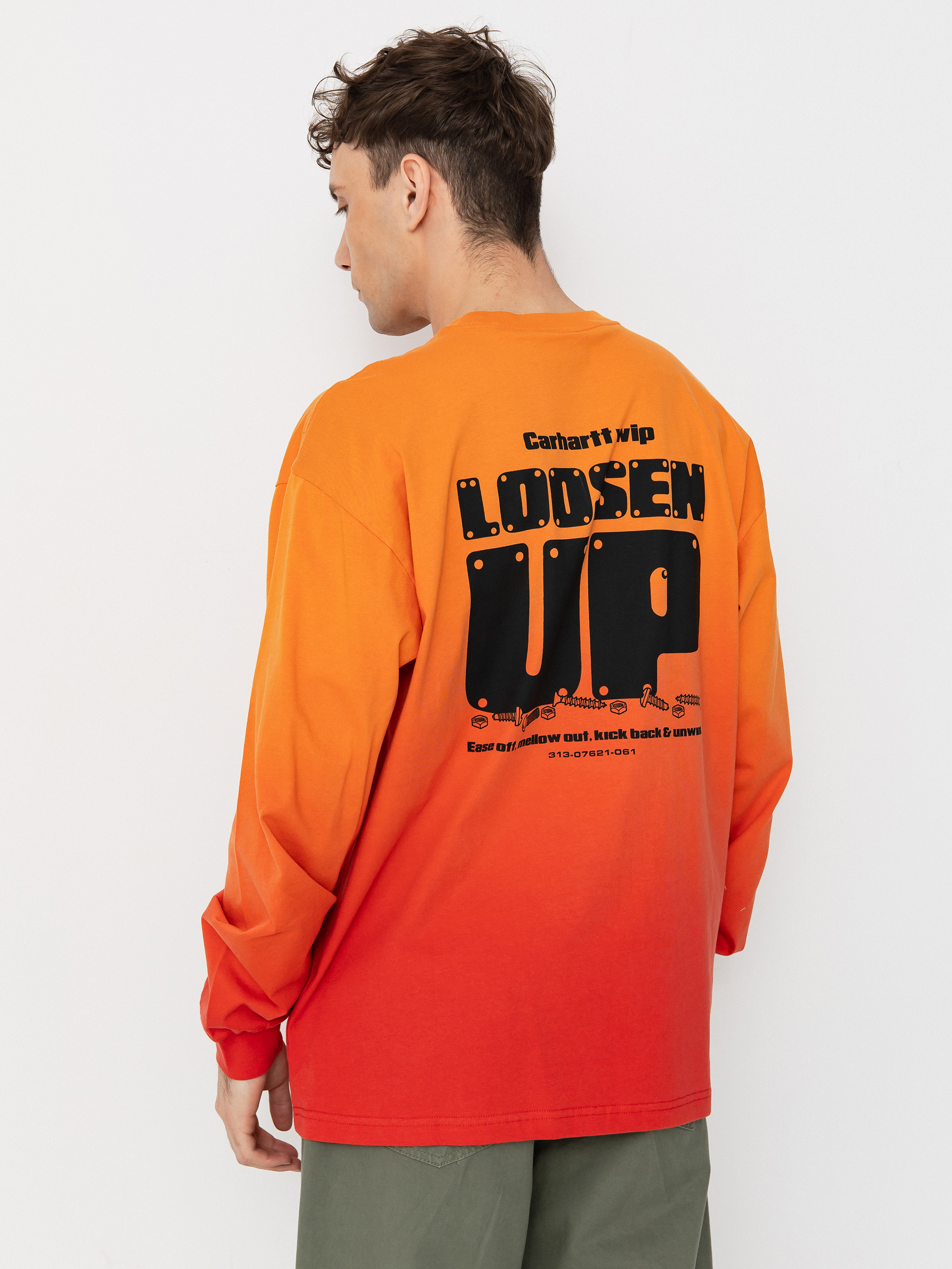 Triko Carhartt WIP Light Work (pumpkin/cherry)