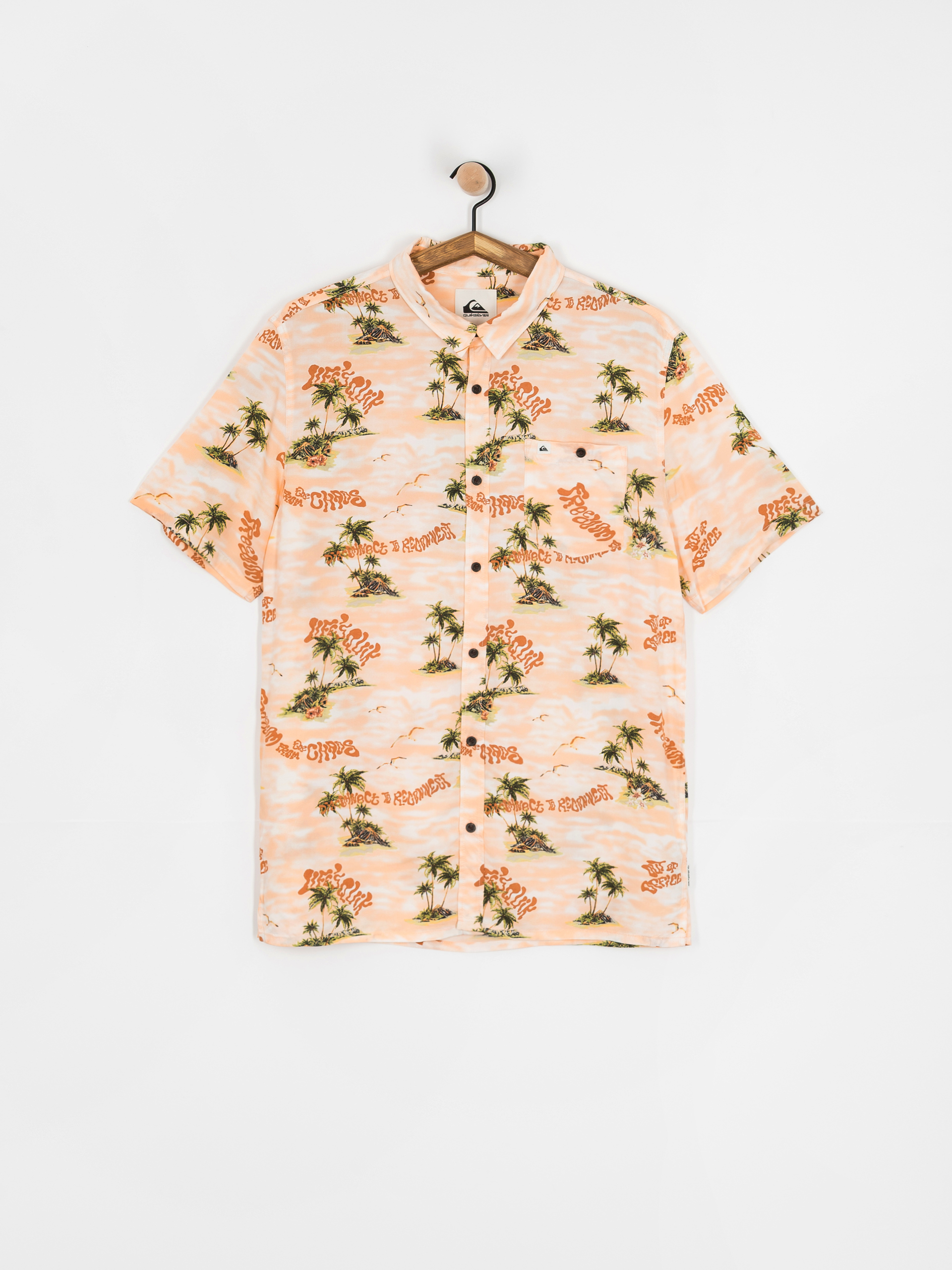 Košile Quiksilver Safe Paradise (peach parfait naturama)
