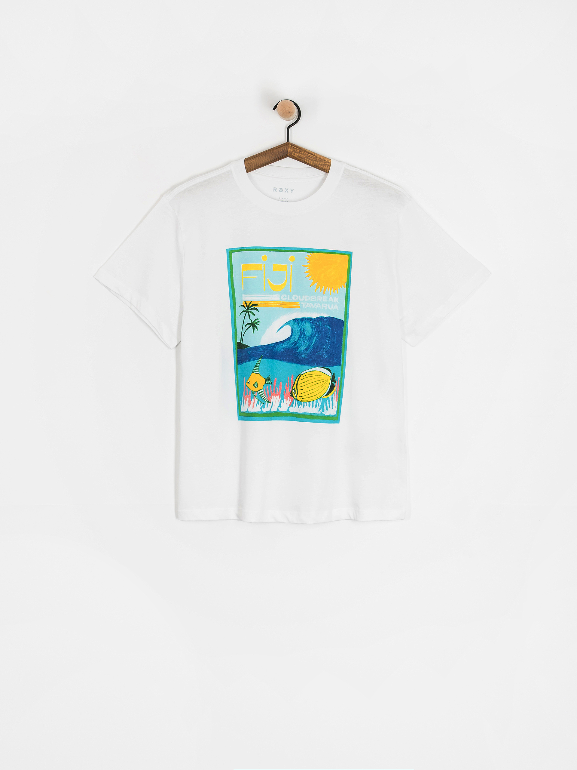 Tričko Roxy Atlas Hangloose Wmn (bright white fiji)