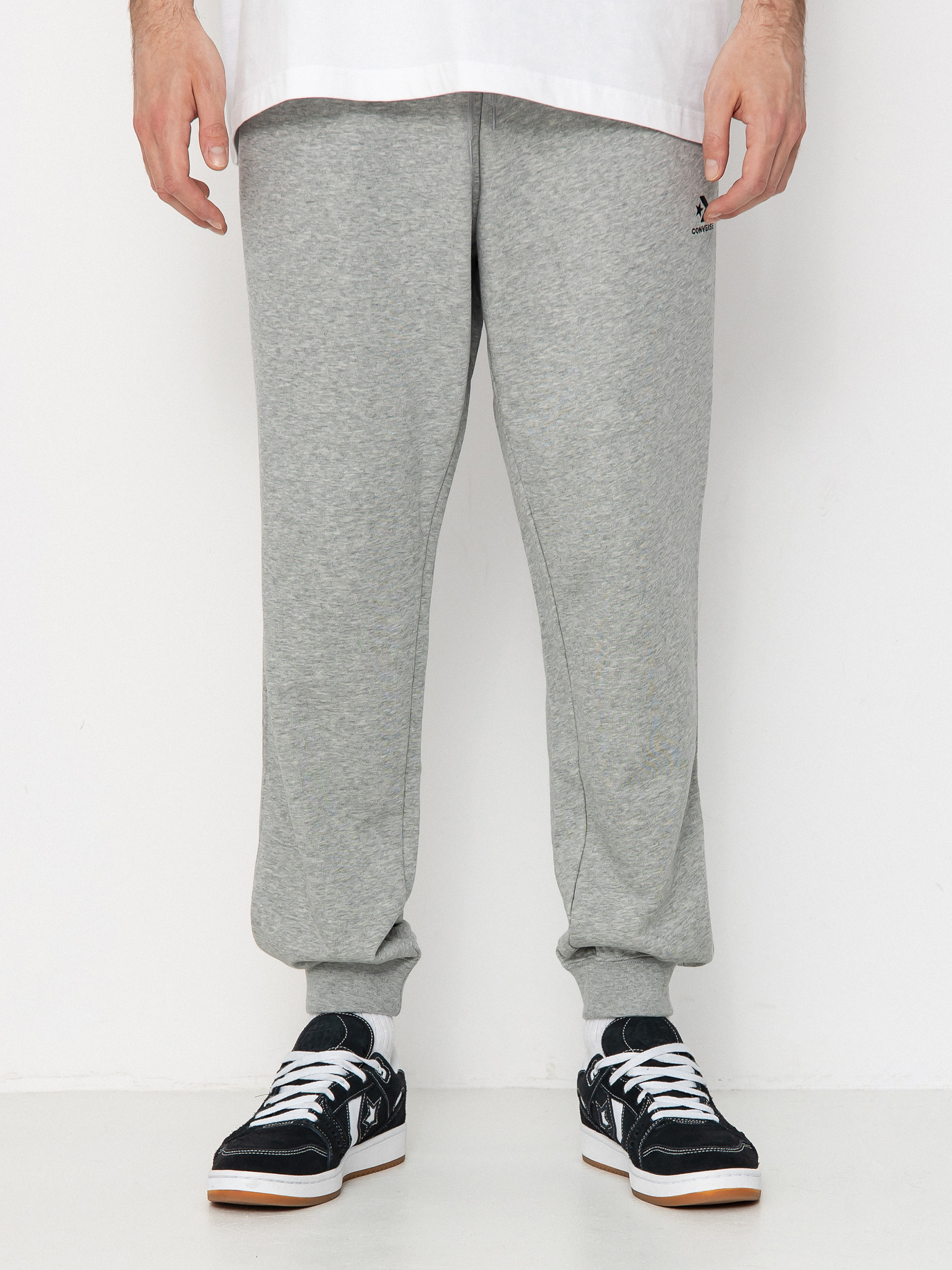 Kalhoty Converse Sc Emb Classic (vintage grey heather)