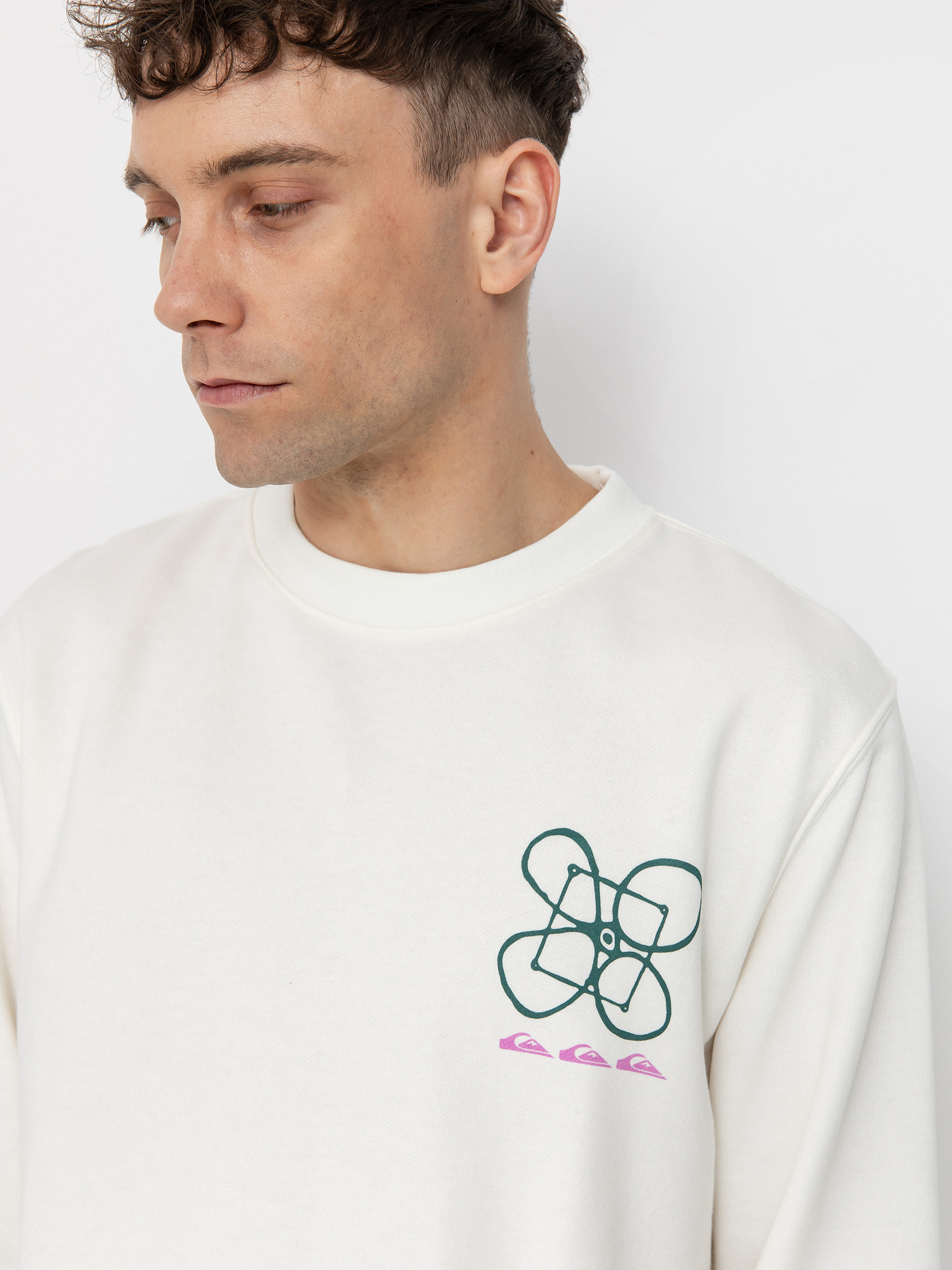 Mikina Quiksilver Graphic Mix (snow white)