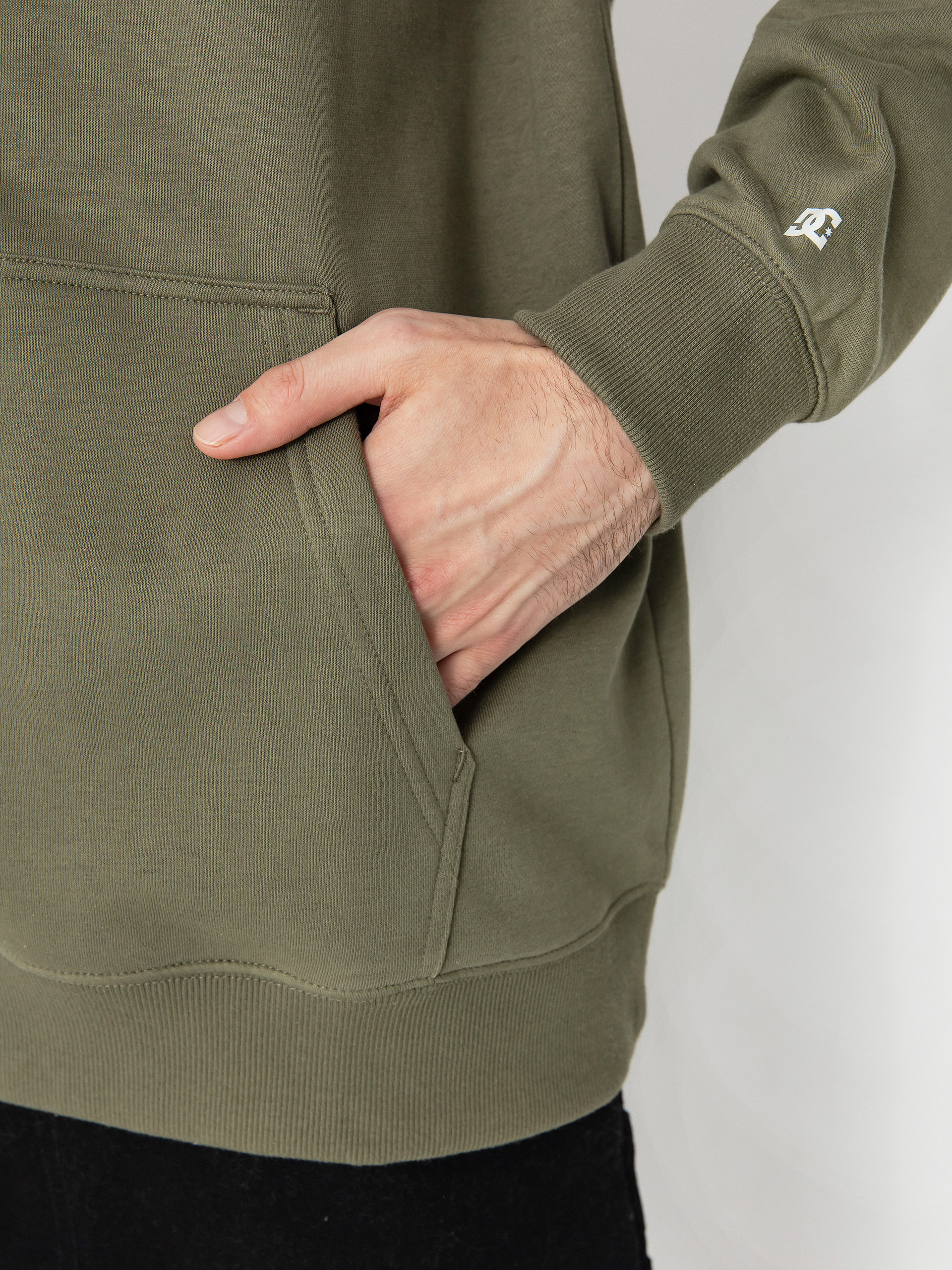 Mikina s kapucí DC Baseline HD (deep lichen green)