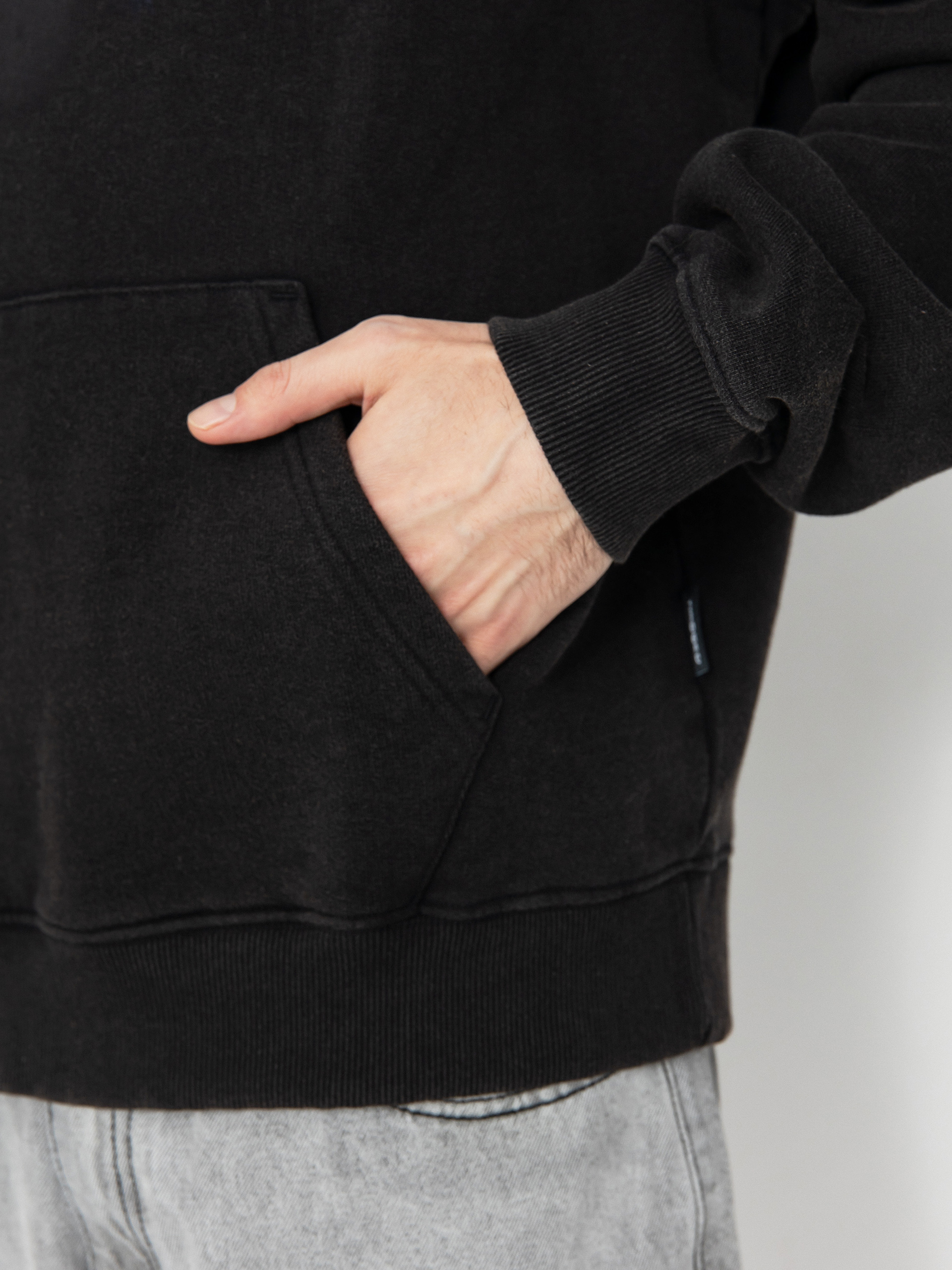 Mikina s kapucí Wasted Paris Orthos HD (faded black)