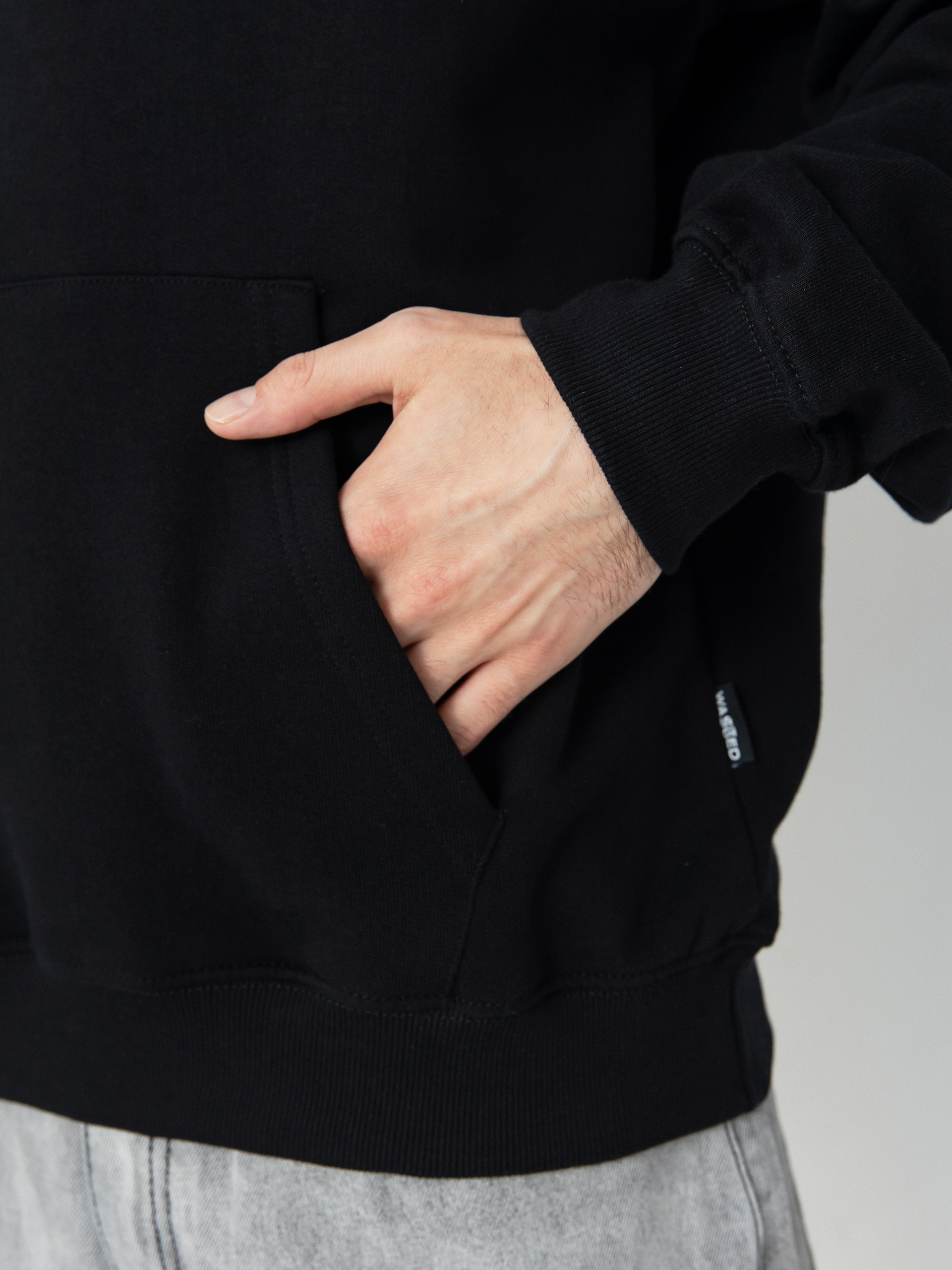 Mikina s kapucí Wasted Paris Knuckles HD (black)