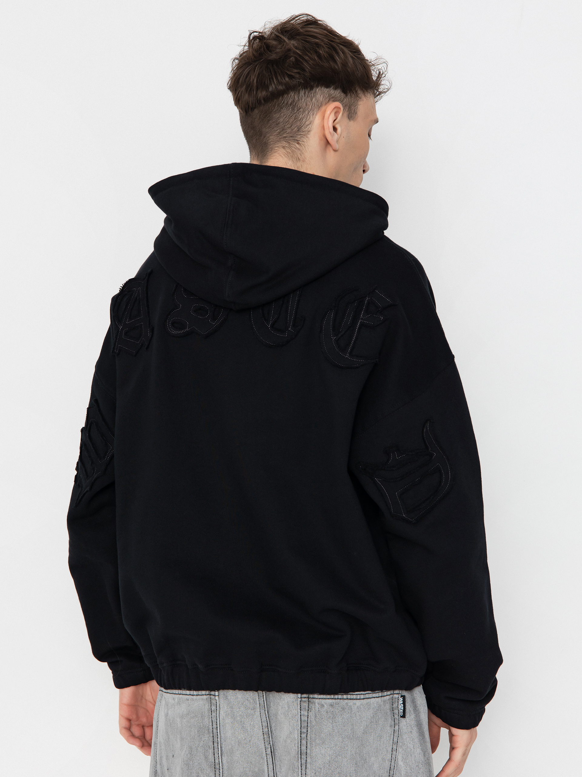 Mikina s kapucí Wasted Paris Kingdom Curve Destroy Boxy ZHD (black)