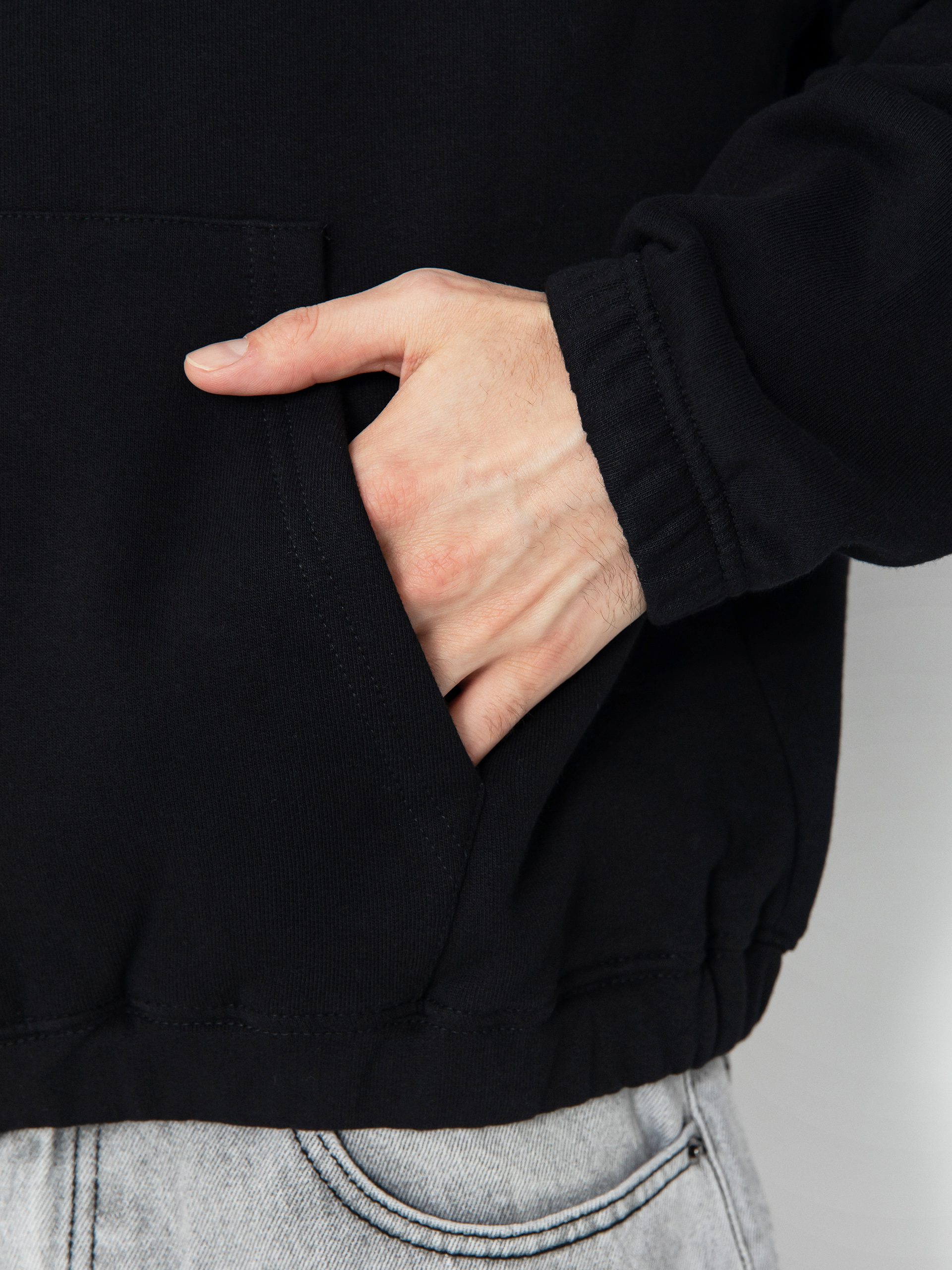 Mikina s kapucí Wasted Paris Kingdom Curve Destroy Boxy ZHD (black)