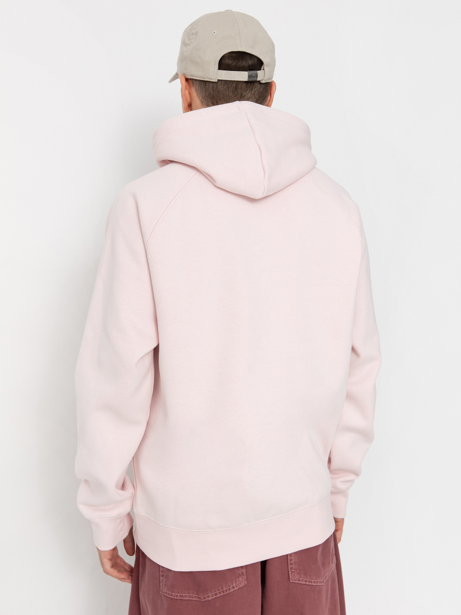 Mikina s kapucí Carhartt WIP Chase HD (air pink/gold)
