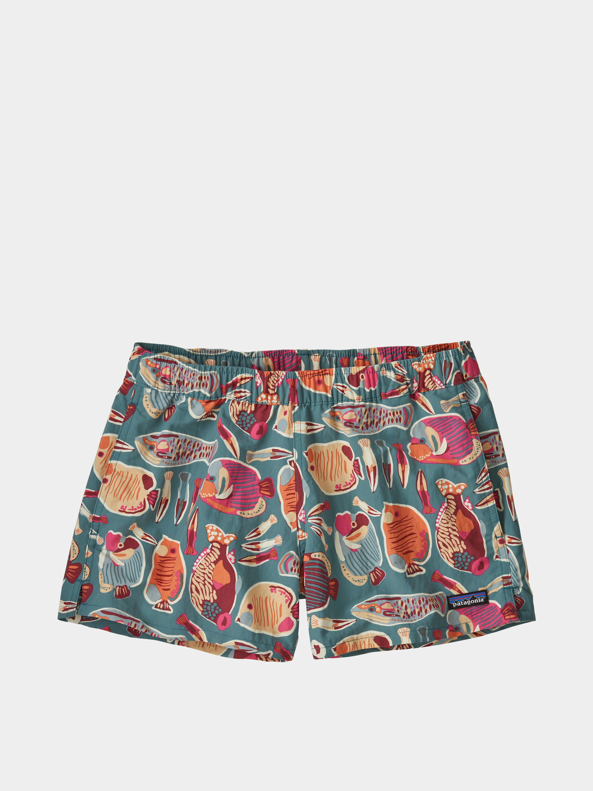 Kraťasy Patagonia Barely Baggies 2 1/2 in Wmn (wrasse/wetland blue)