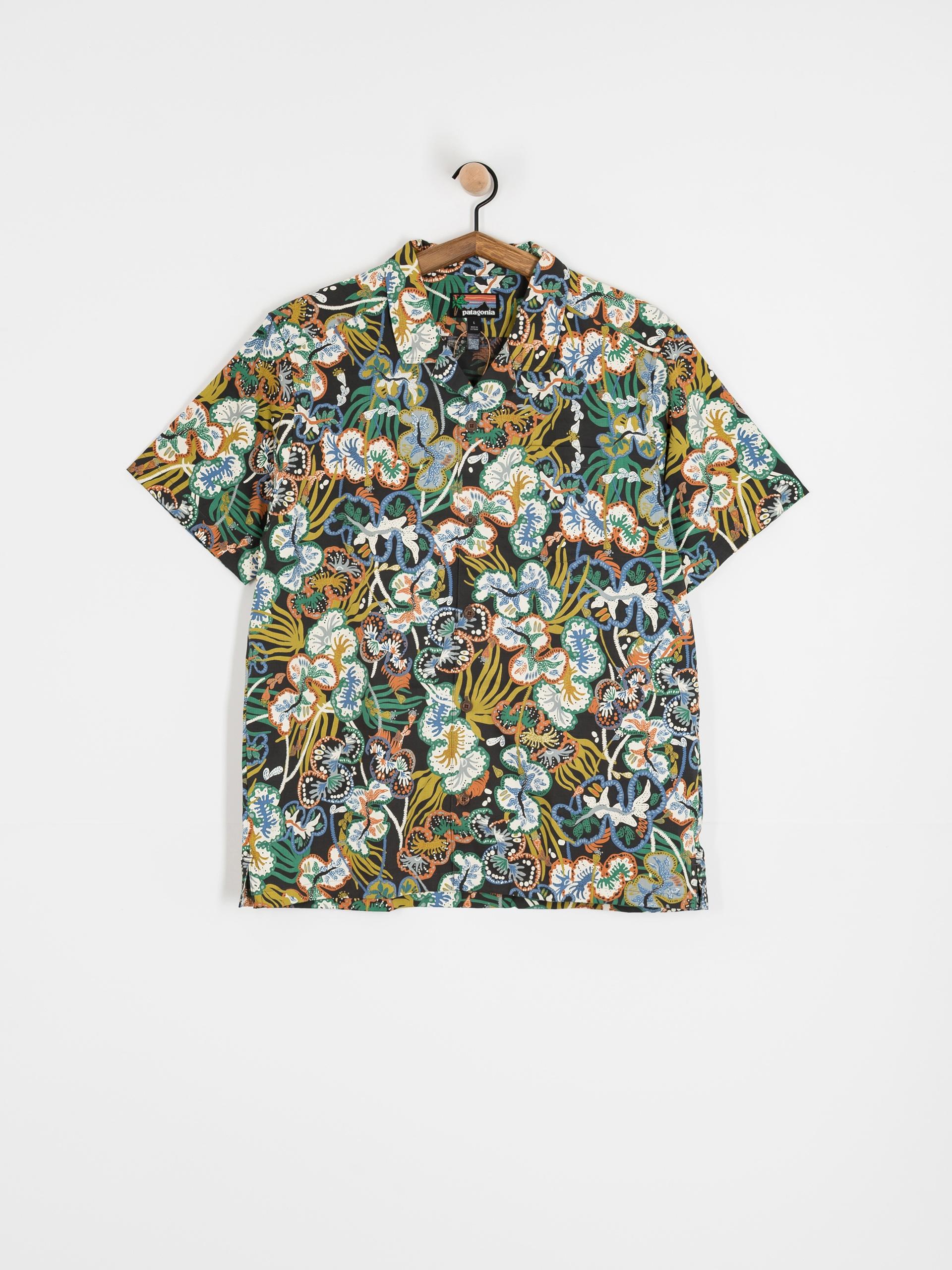 Košile Patagonia Tidal Threads Camp (undersea/ink black)