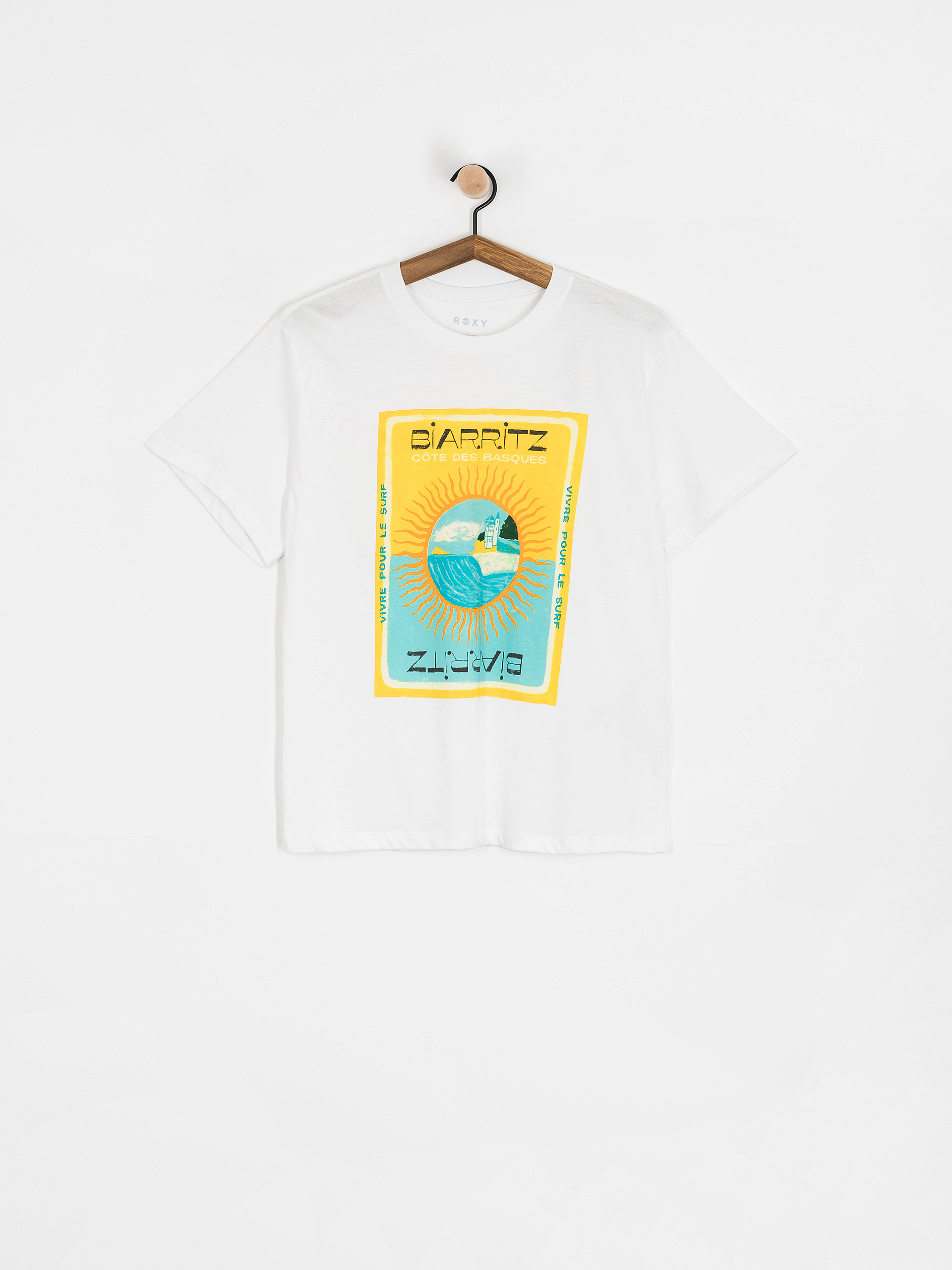 Tričko Roxy Atlas Hangloose Wmn (bright white biarritz)